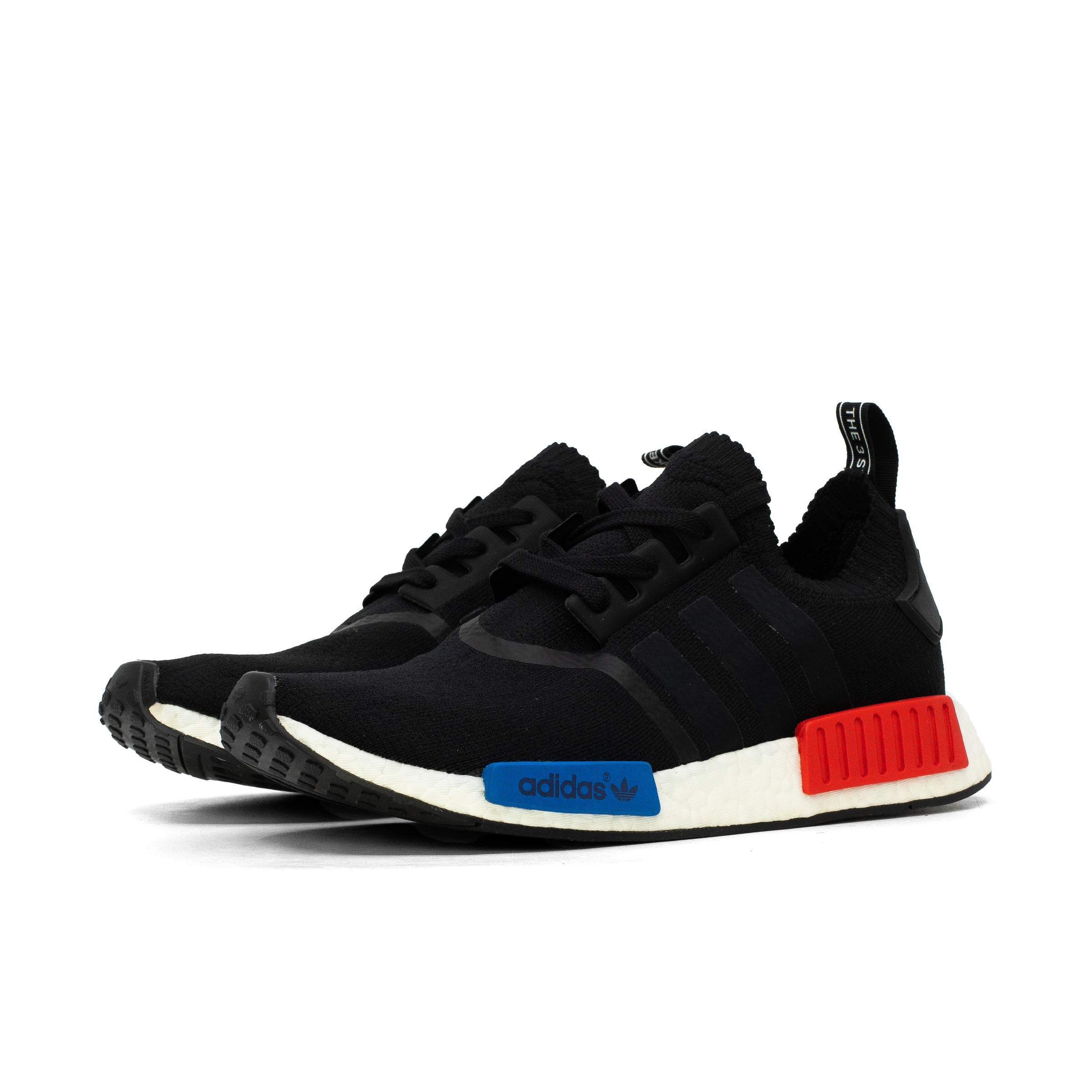 ADIDAS NMD R1 CORE BLACK LUSH RED