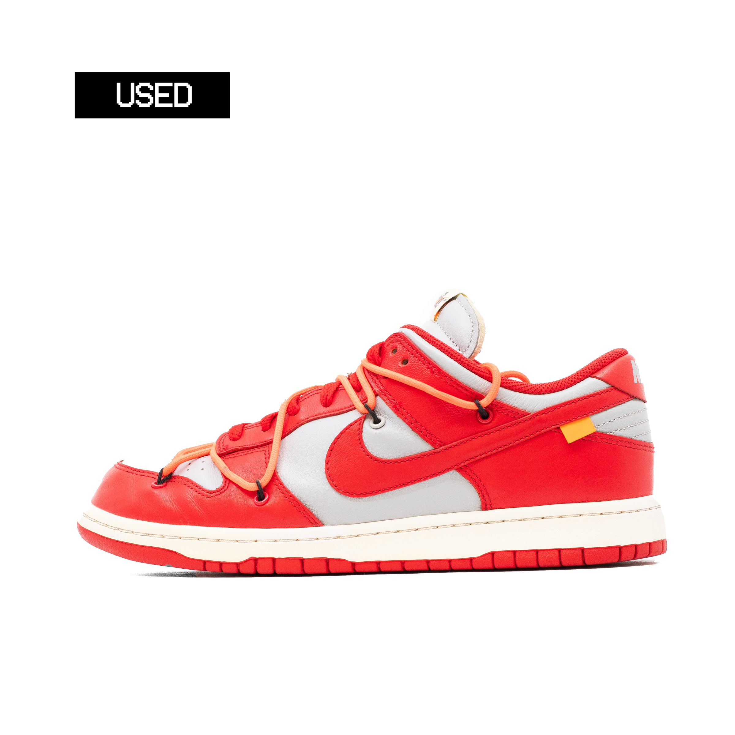 NIKE DUNK LOW OFF-WHITE UNIVERSITY RED [USED - SIZE 10]