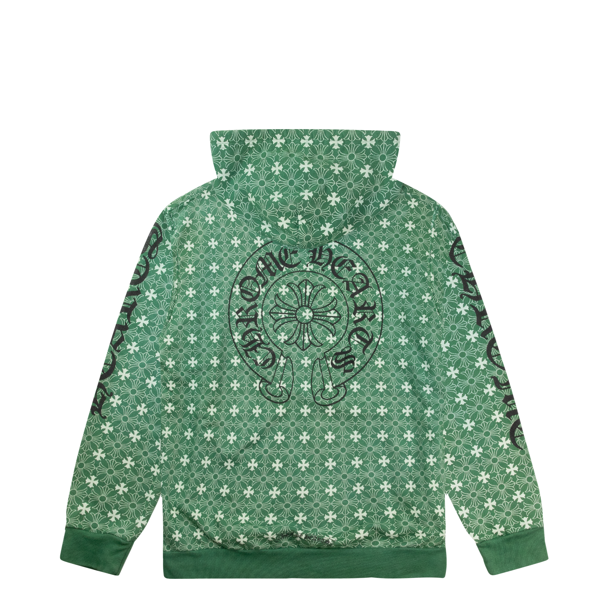 CHROME HEARTS MONOGRAM HORSESHOE ZIP UP HOODIE GREEN