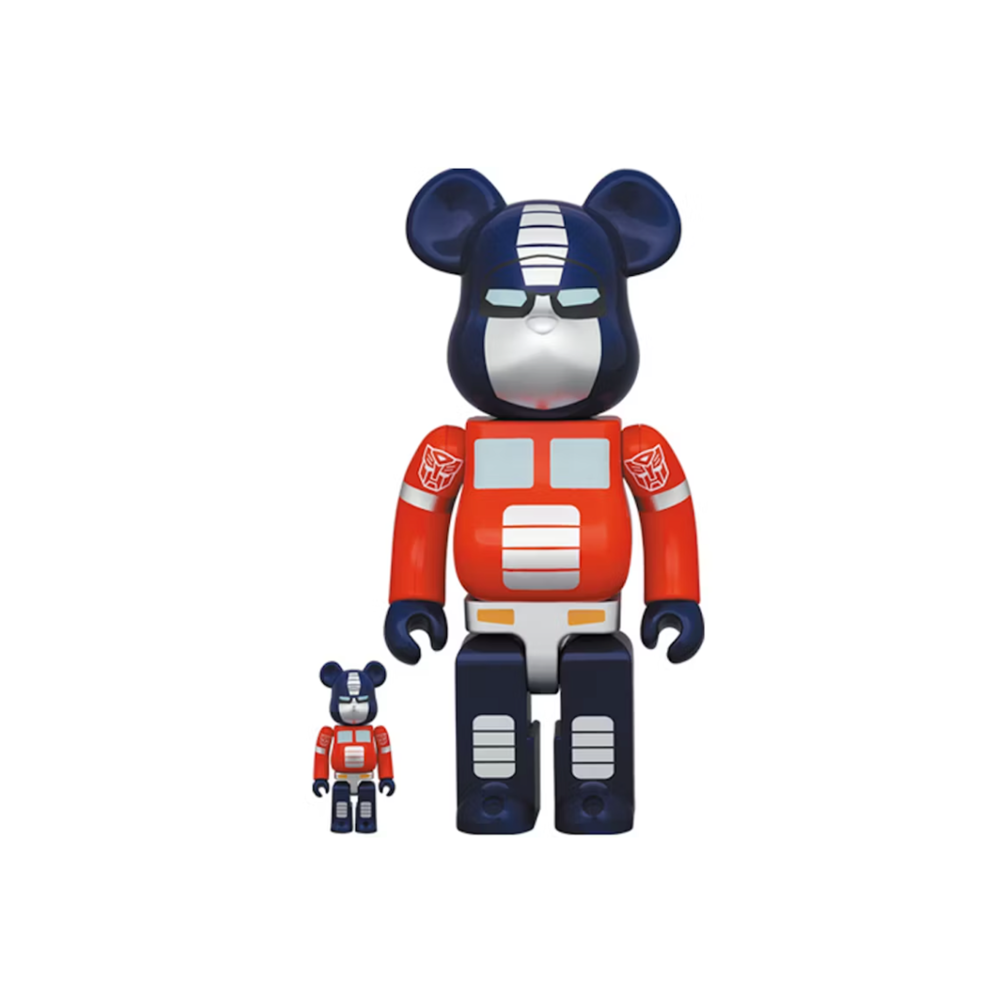 BEARBRICK OPTIMUS PRIME 100% & 400% SET