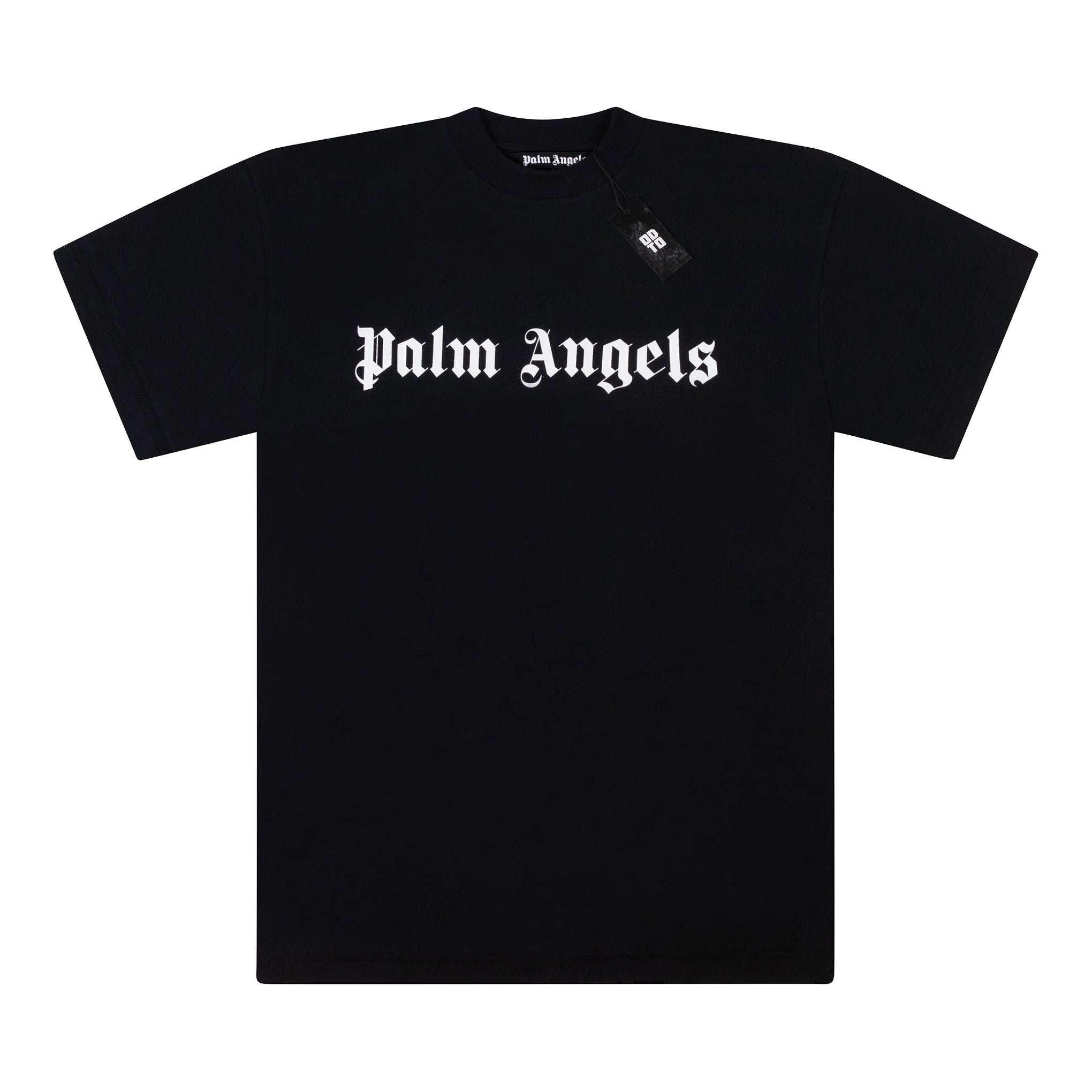 PALM ANGELS 徽标 T 恤，黑色
