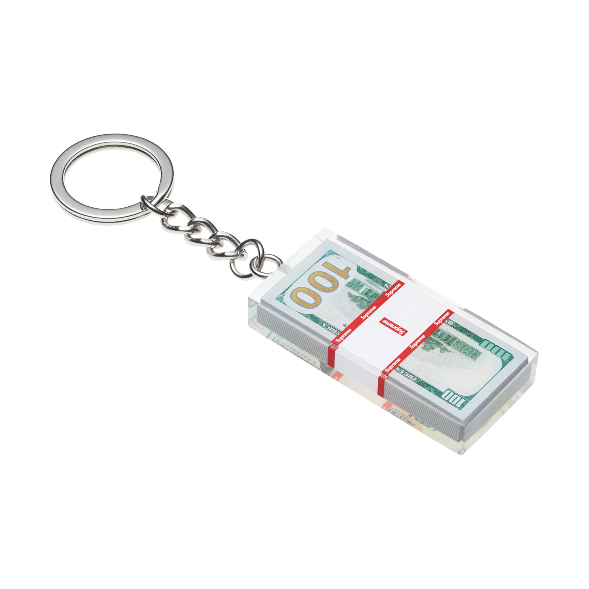 SUPREME CASH PAPERWEIGHT KEYCHAIN