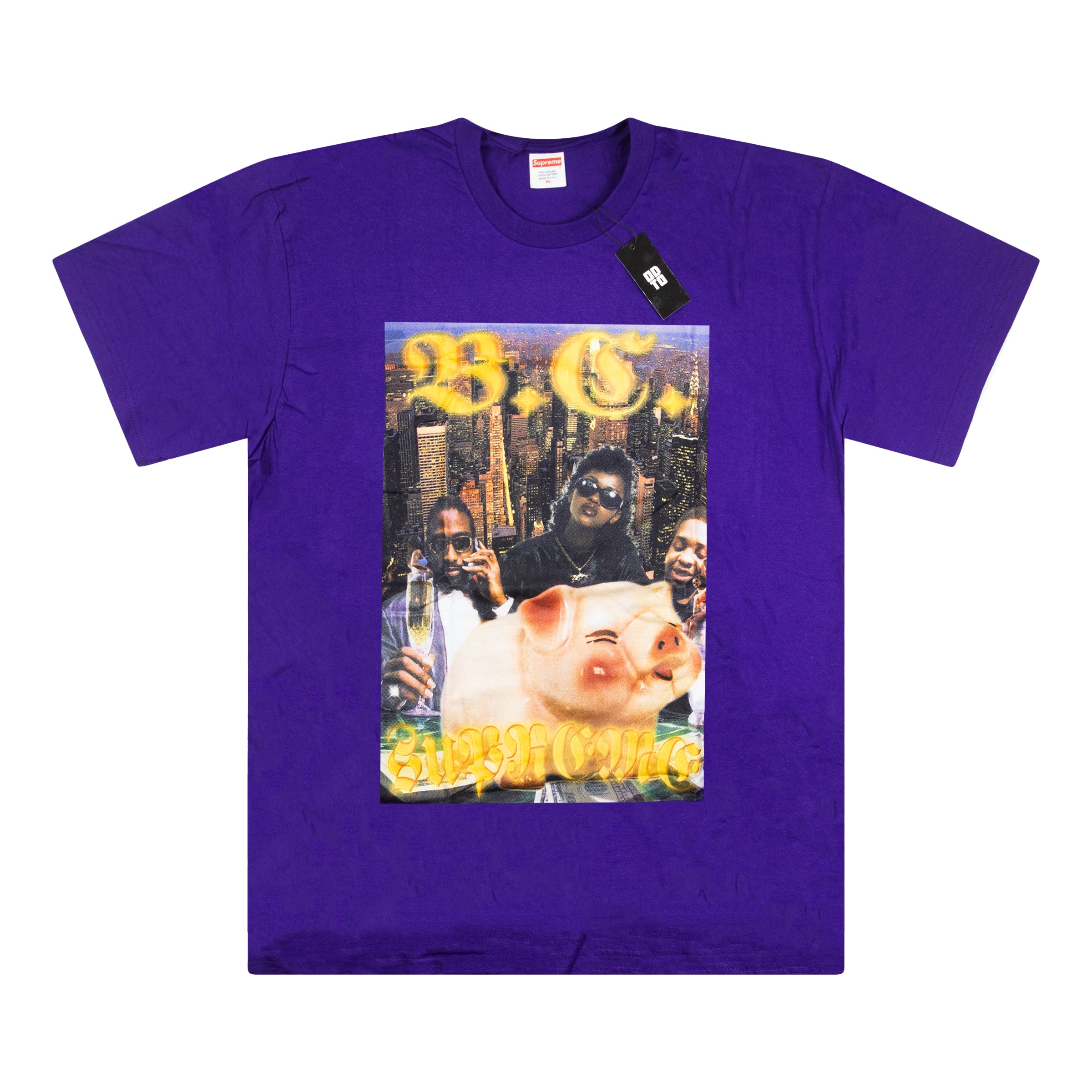 SUPREME BERNADETTE CORPORATION MONEY TEE PURPLE