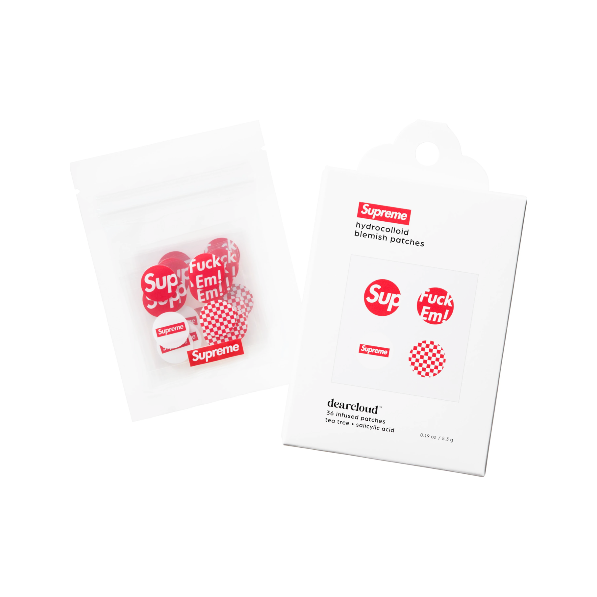 SUPREME DEARCLOUD BLEMISH PATCHES RED