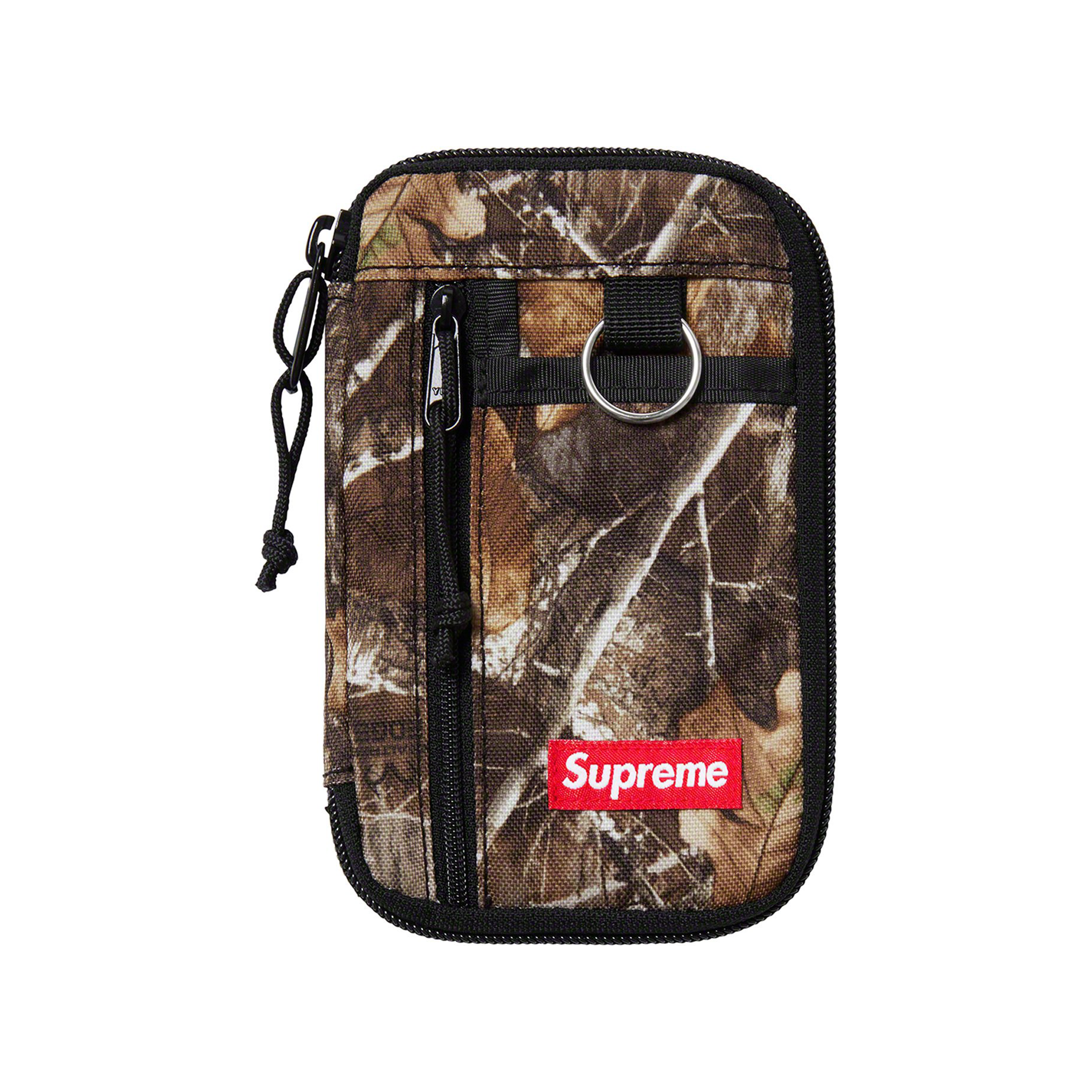 SUPREME SMALL ZIP POUCH REAL TREE CAMO FW19