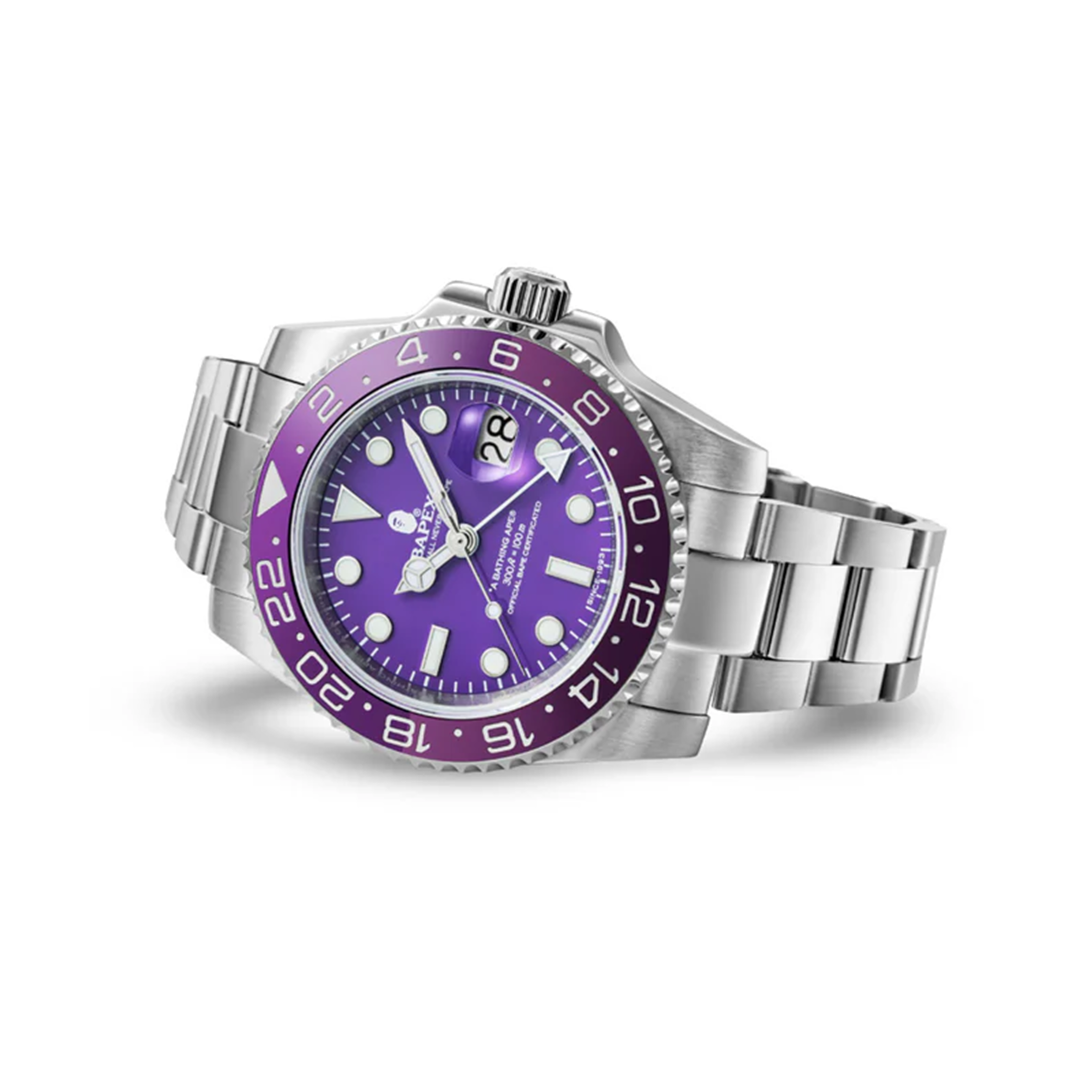 BAPE TYPE 2 BAPEX WATCH PURPLE