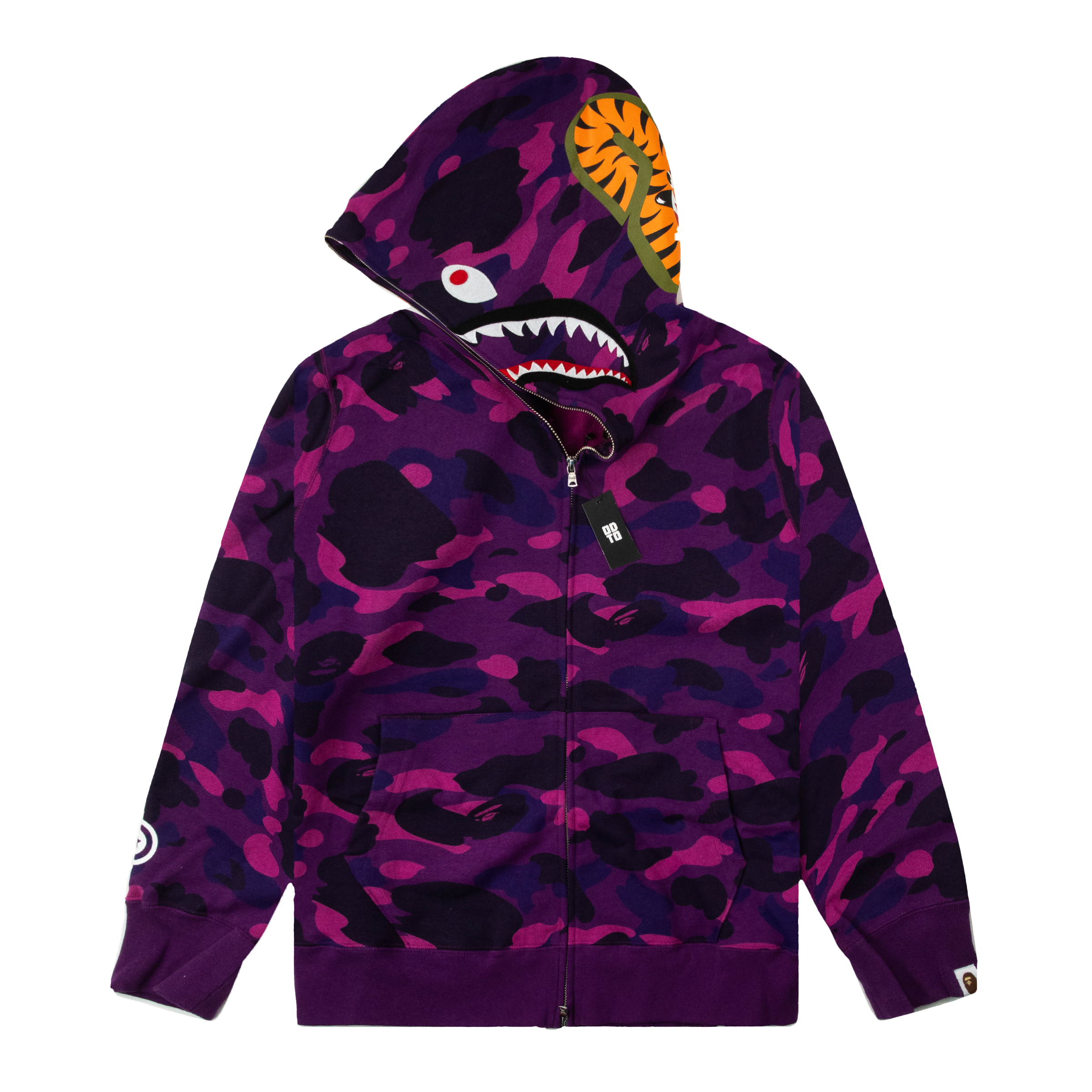 BAPE COLOUR CAMO SHARK FULL ZIP HOODIE PURPLE