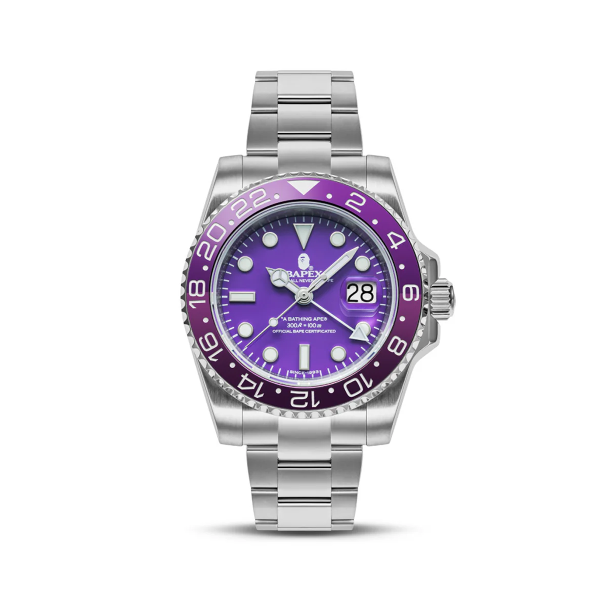 BAPE TYPE 2 BAPEX WATCH PURPLE