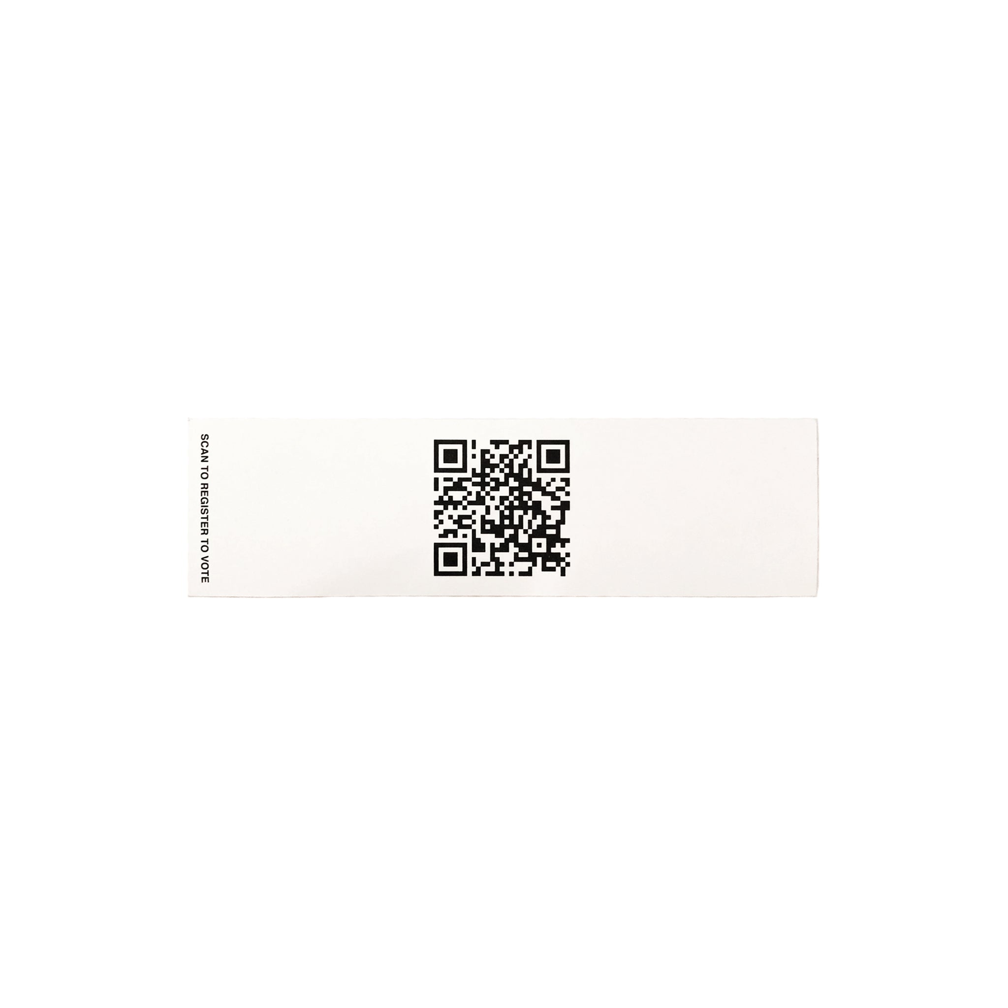 SUPREME REGISTER TO VOTE QR BOX LOGO STICKER