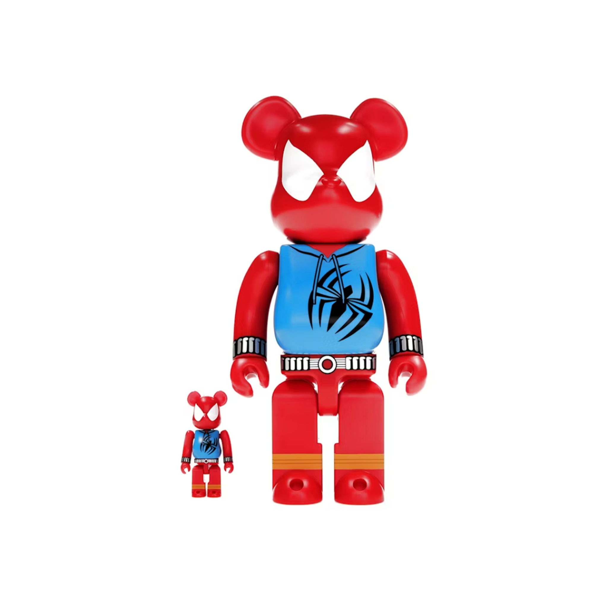 BEARBRICK SCARLET SPIDER 100% & 400% SET