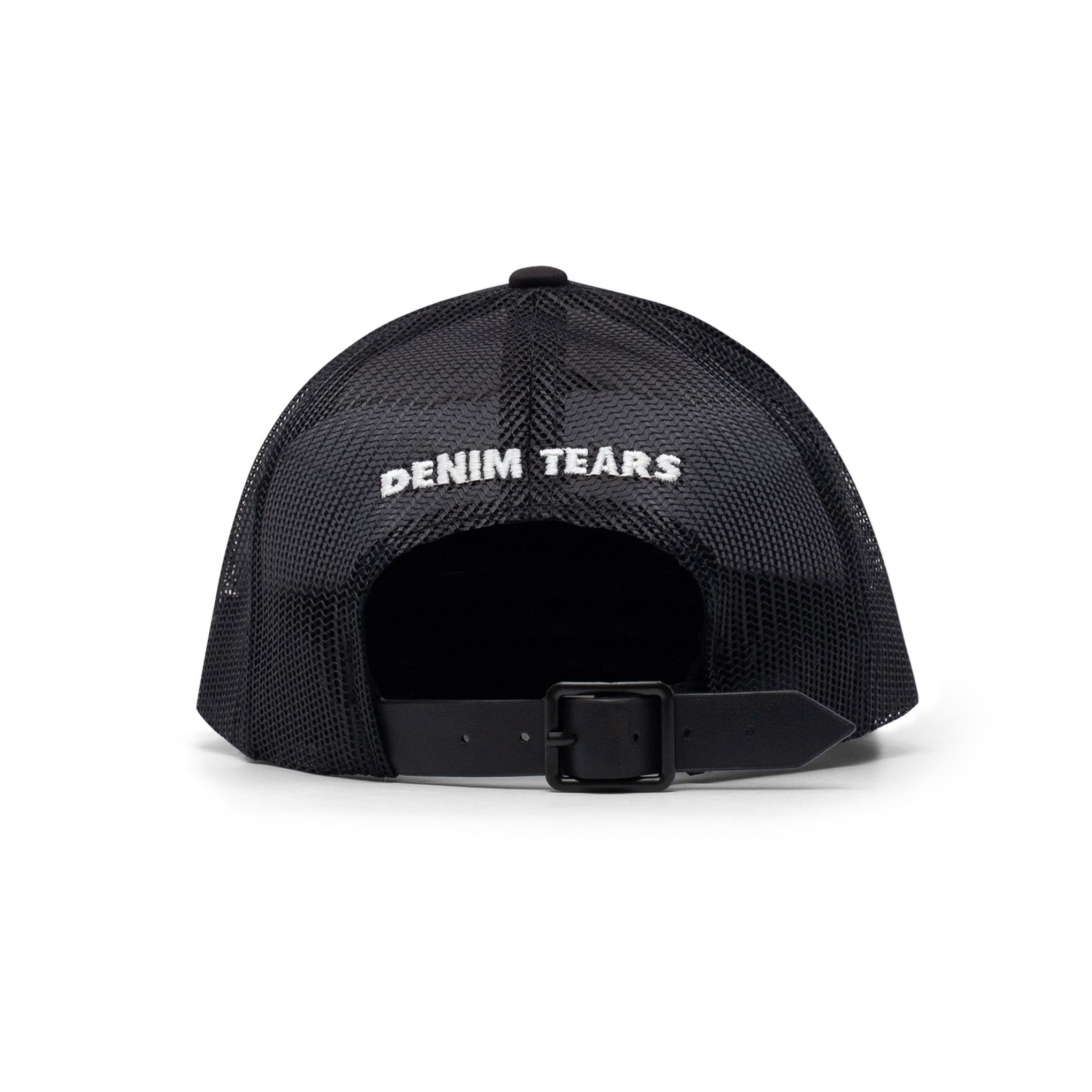 DENIM TEARS Black Madonna Trucker Hat-