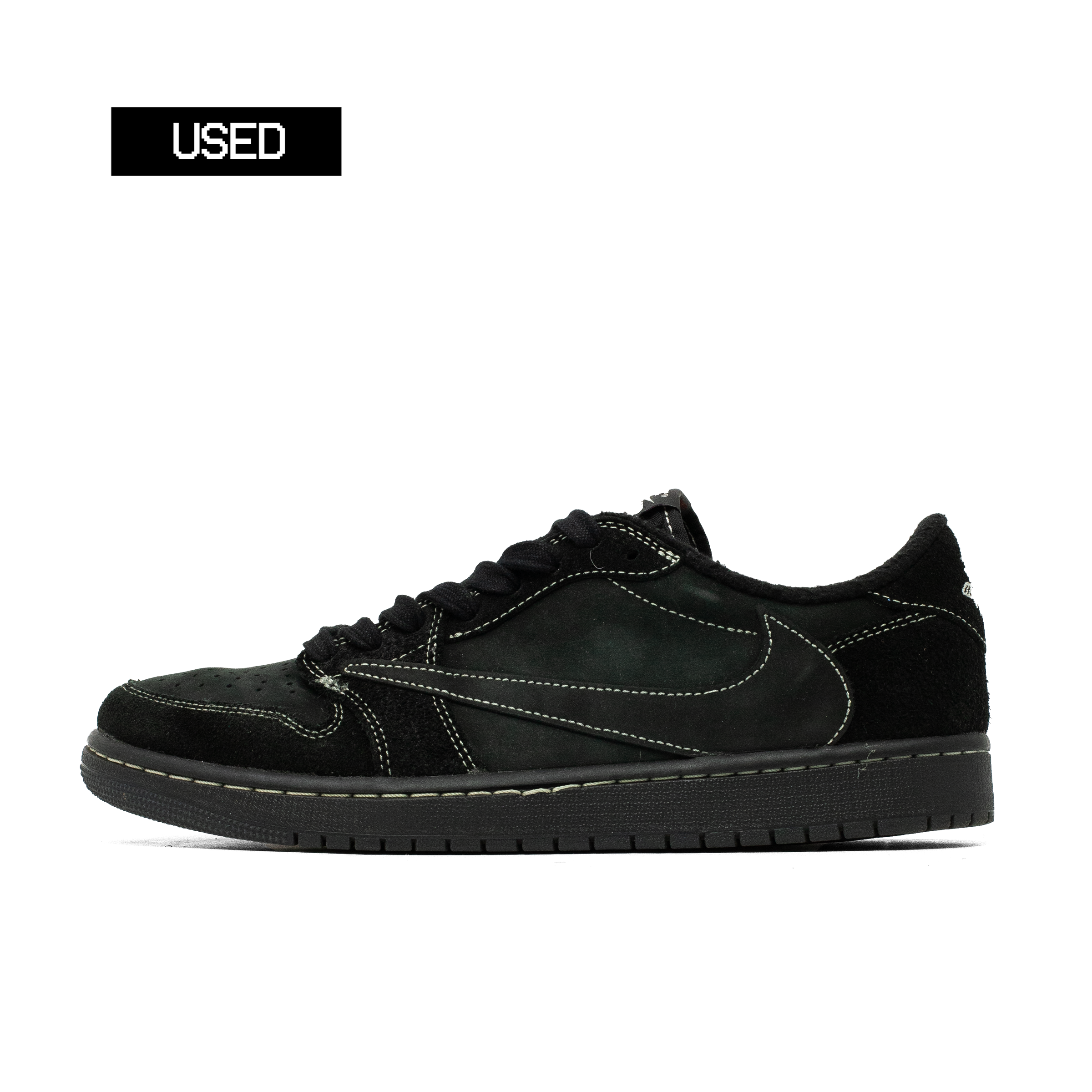 AIR JORDAN 1 LOW TRAVIS SCOTT BLACK PHANTOM [USED - SIZE 10]