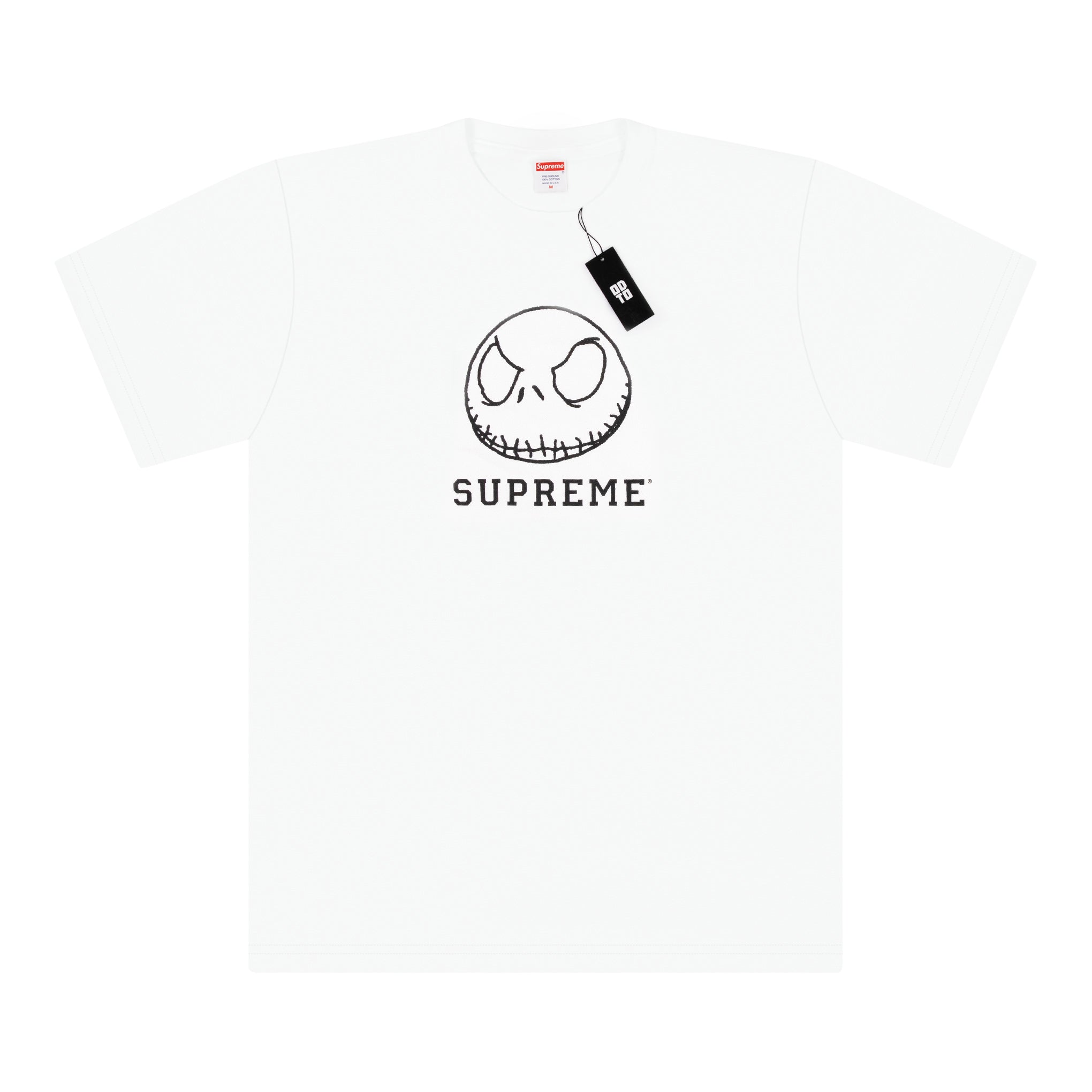 白色 SUPREME 骷髅 T 恤