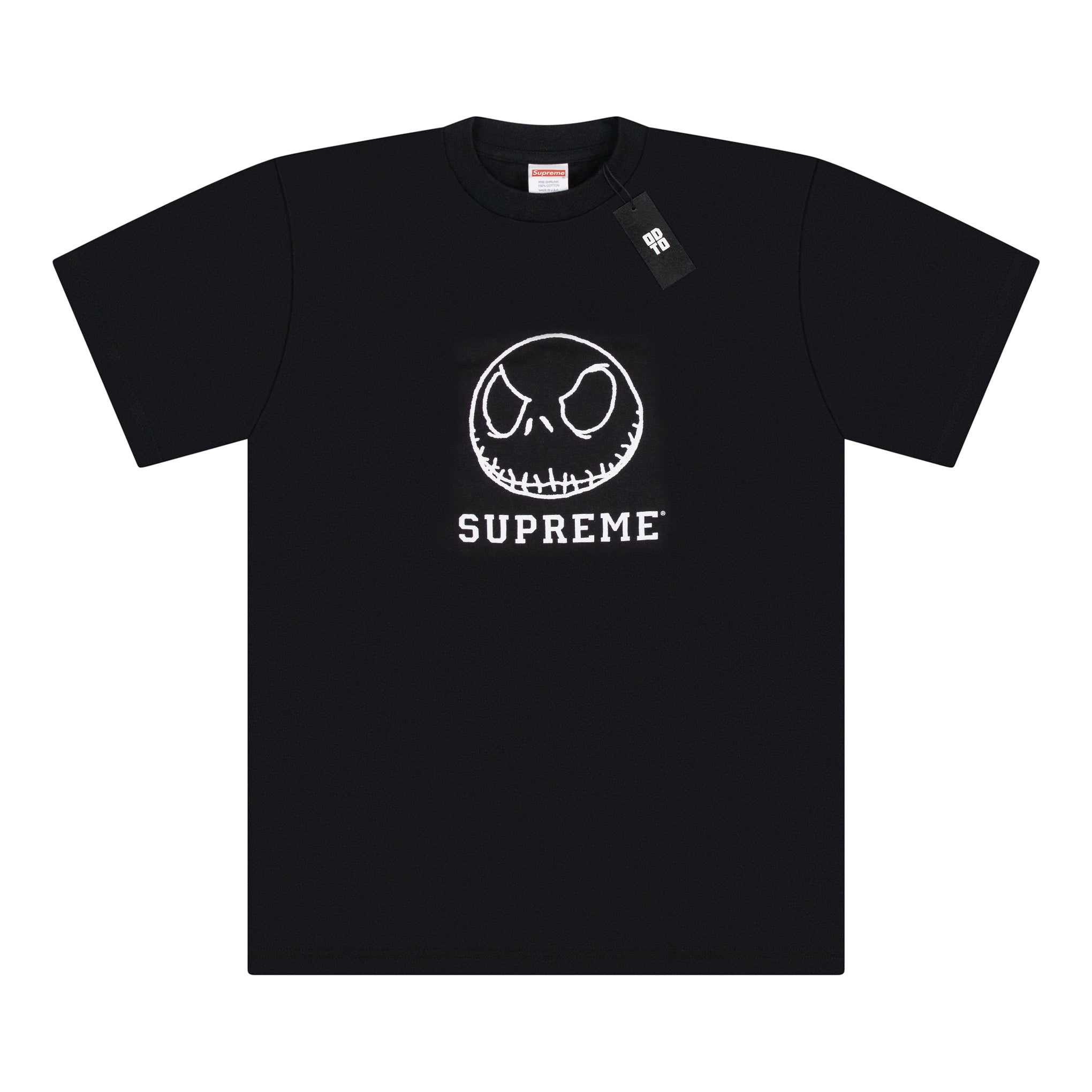 黑色 SUPREME 骷髅 T 恤