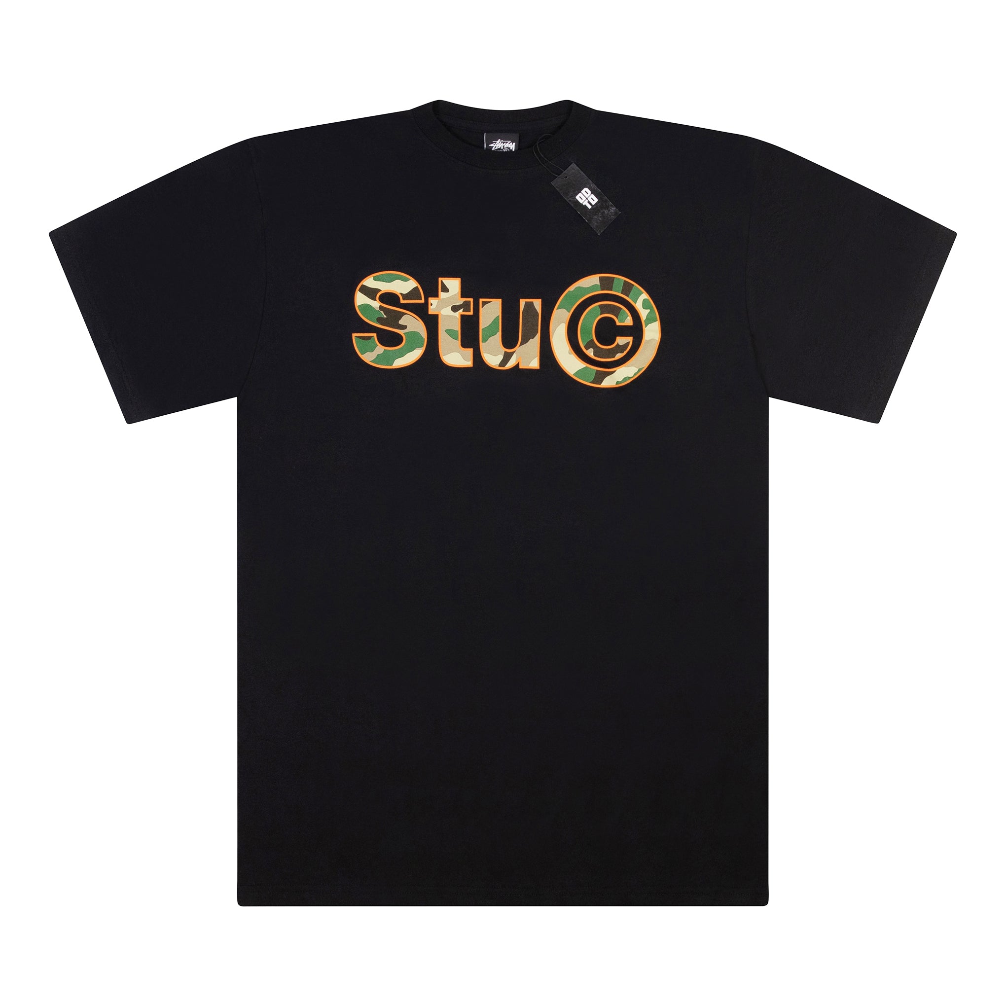 STUSSY STU C. 迷彩 T 恤 黑色