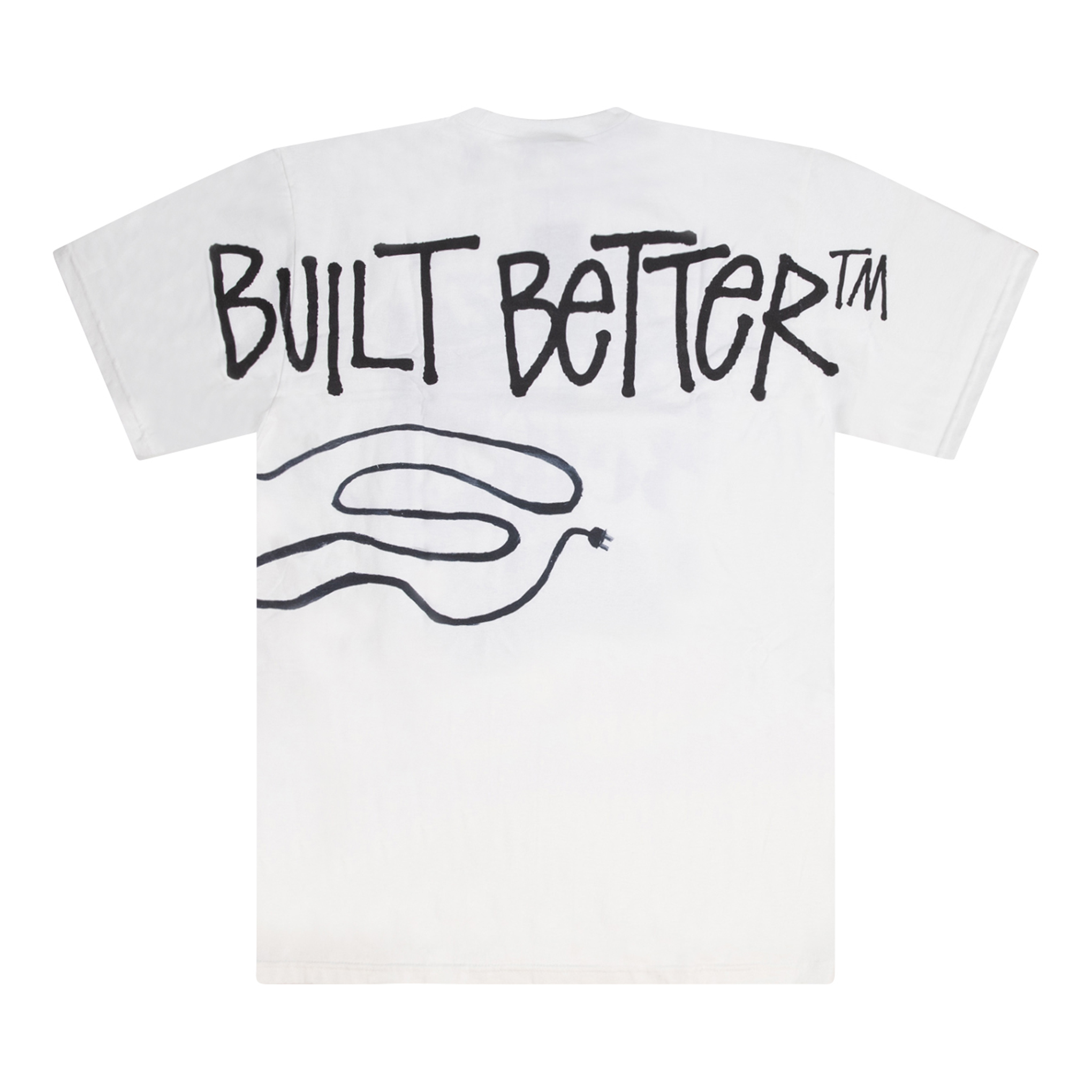 STUSSY BETTER GIFT SHOP BUILT BETTER T 恤 白色