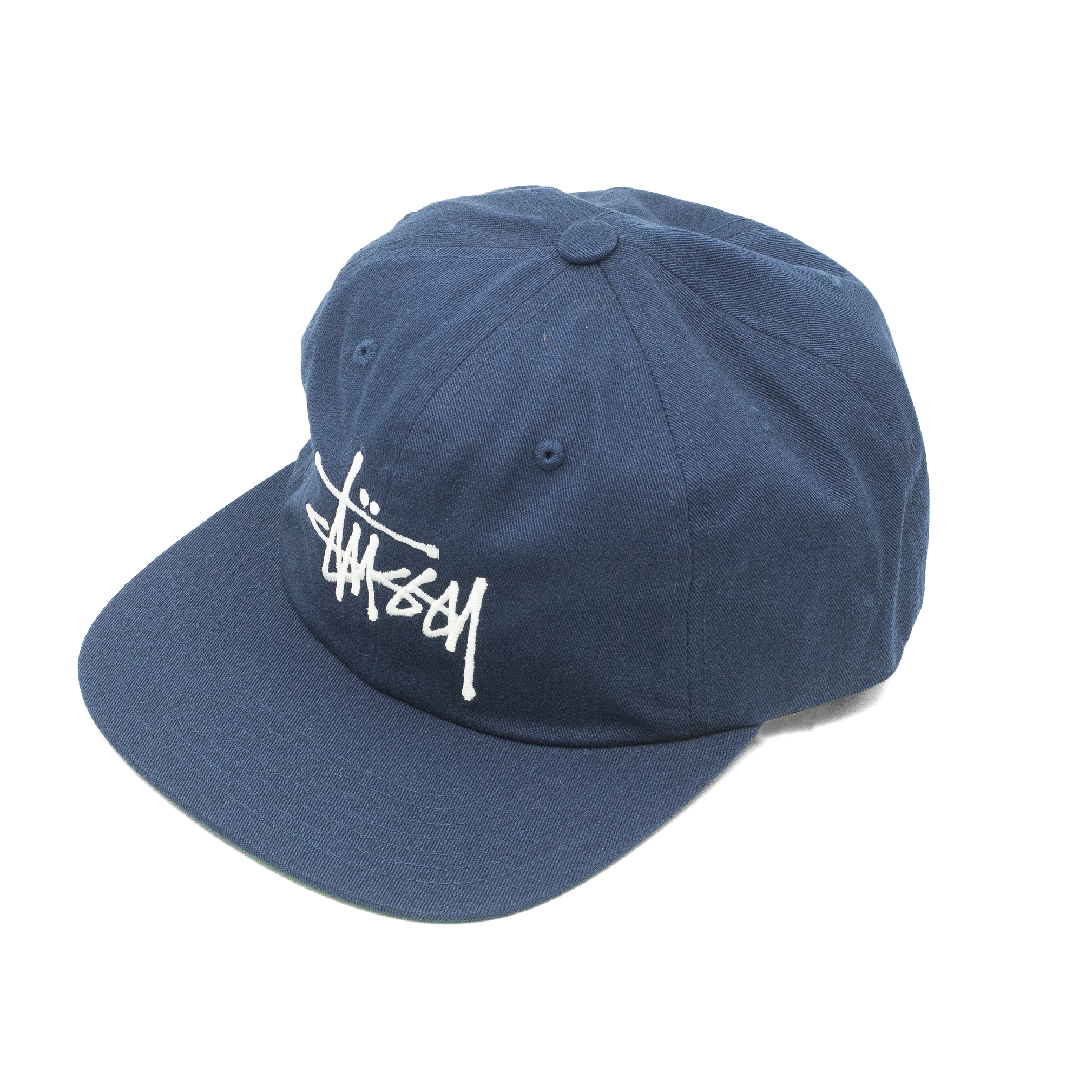 STUSSY BASIC STRAP BACK HAT NAVY