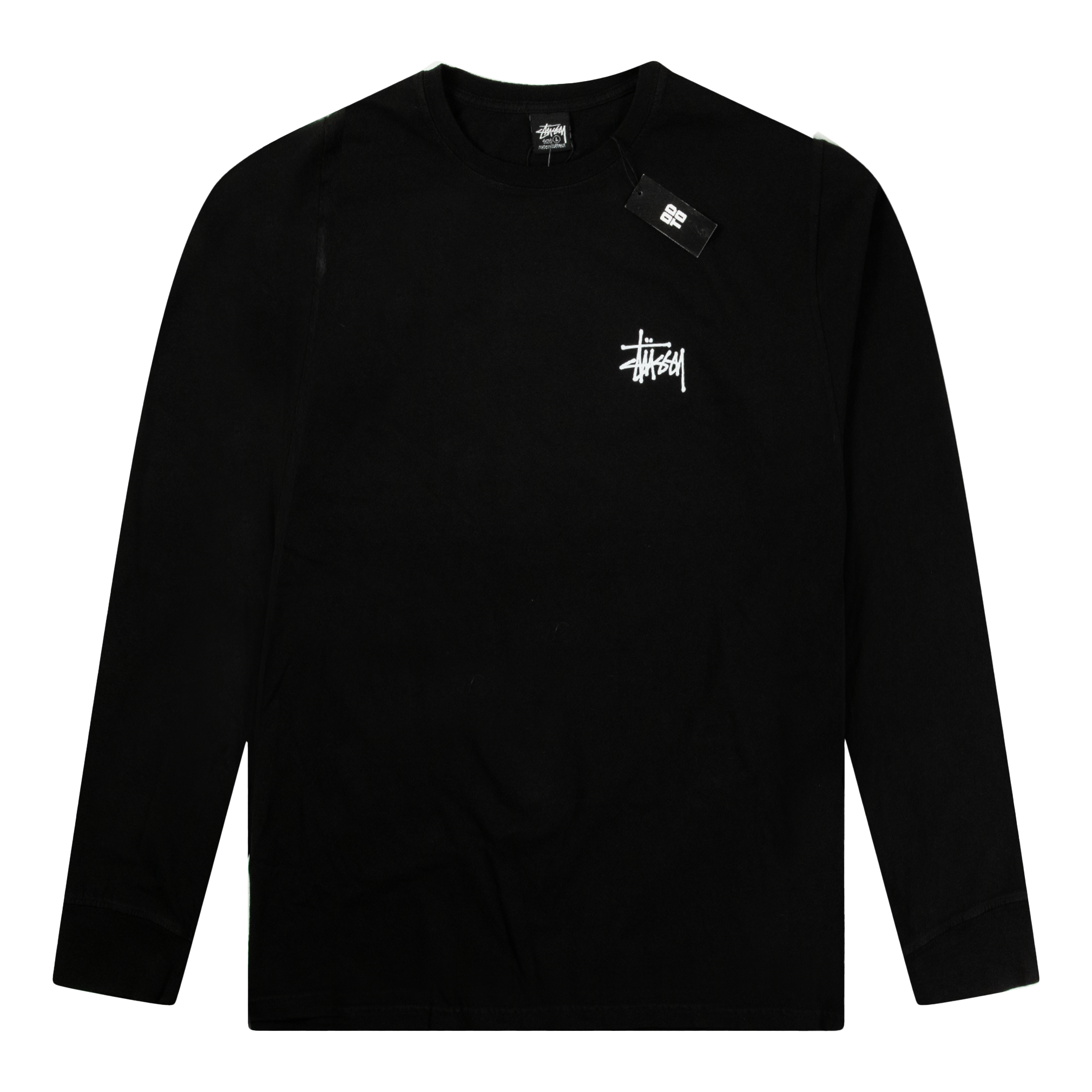 STUSSY BASIC L/S TEE BLACK