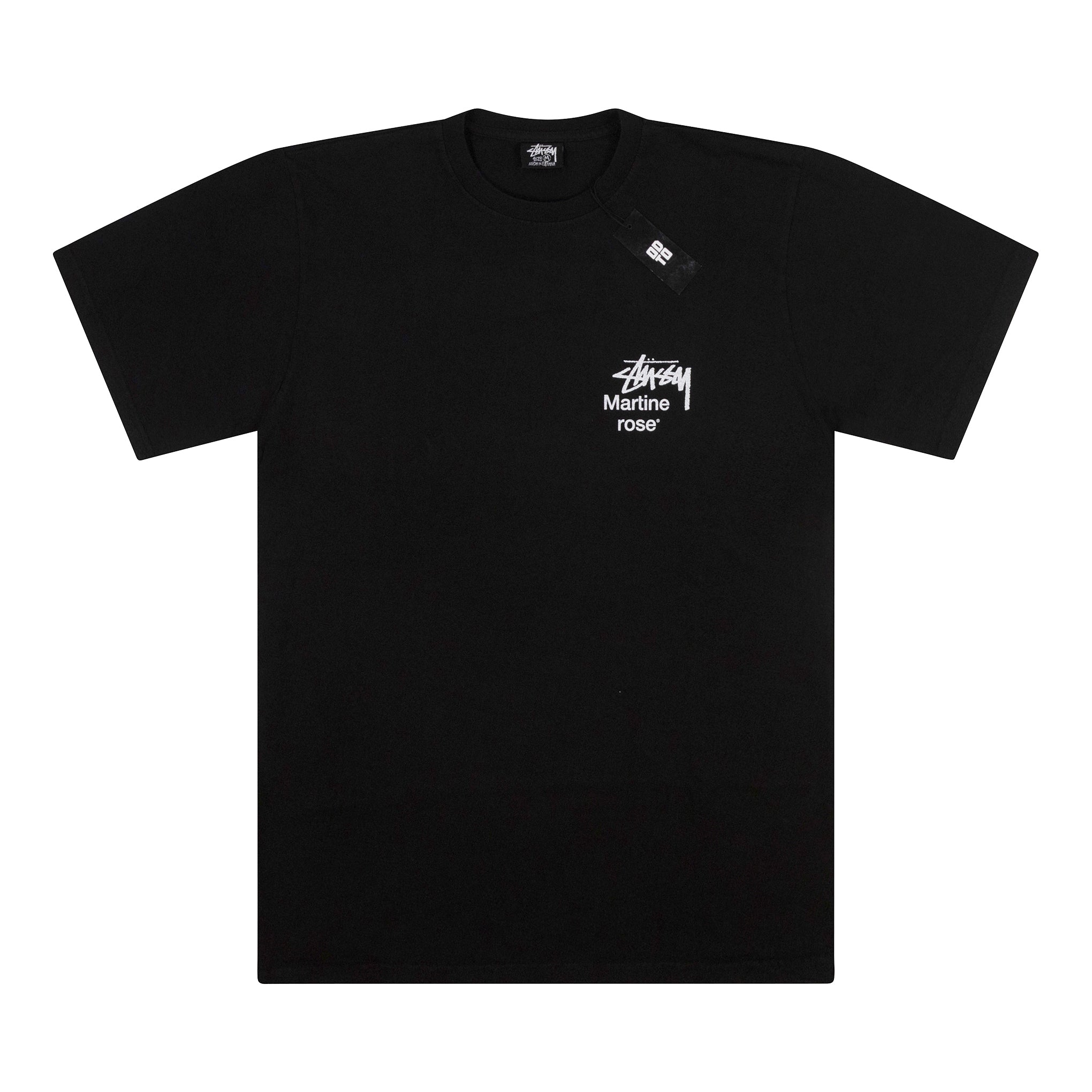 STUSSY MARTINE ROSE COLLAGE PIGMENT DYED TEE BLACK