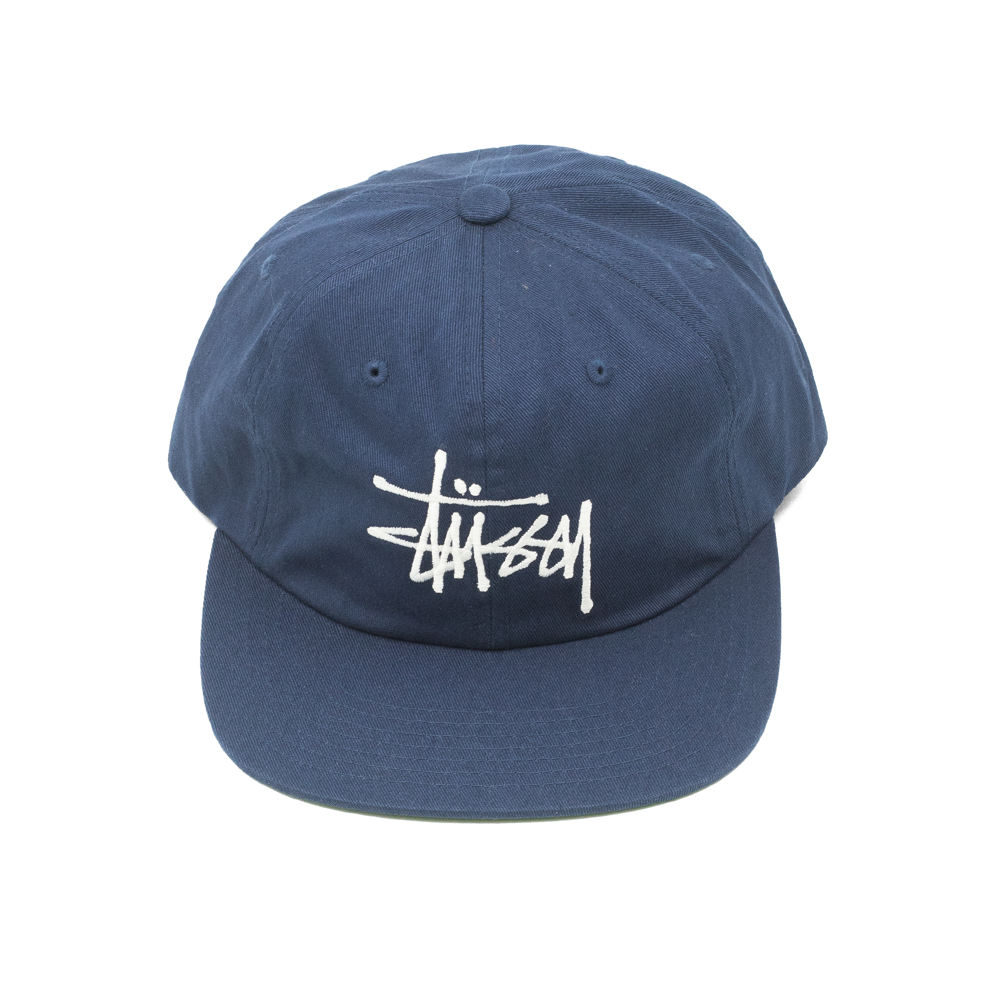 STUSSY BASIC STRAP BACK HAT NAVY