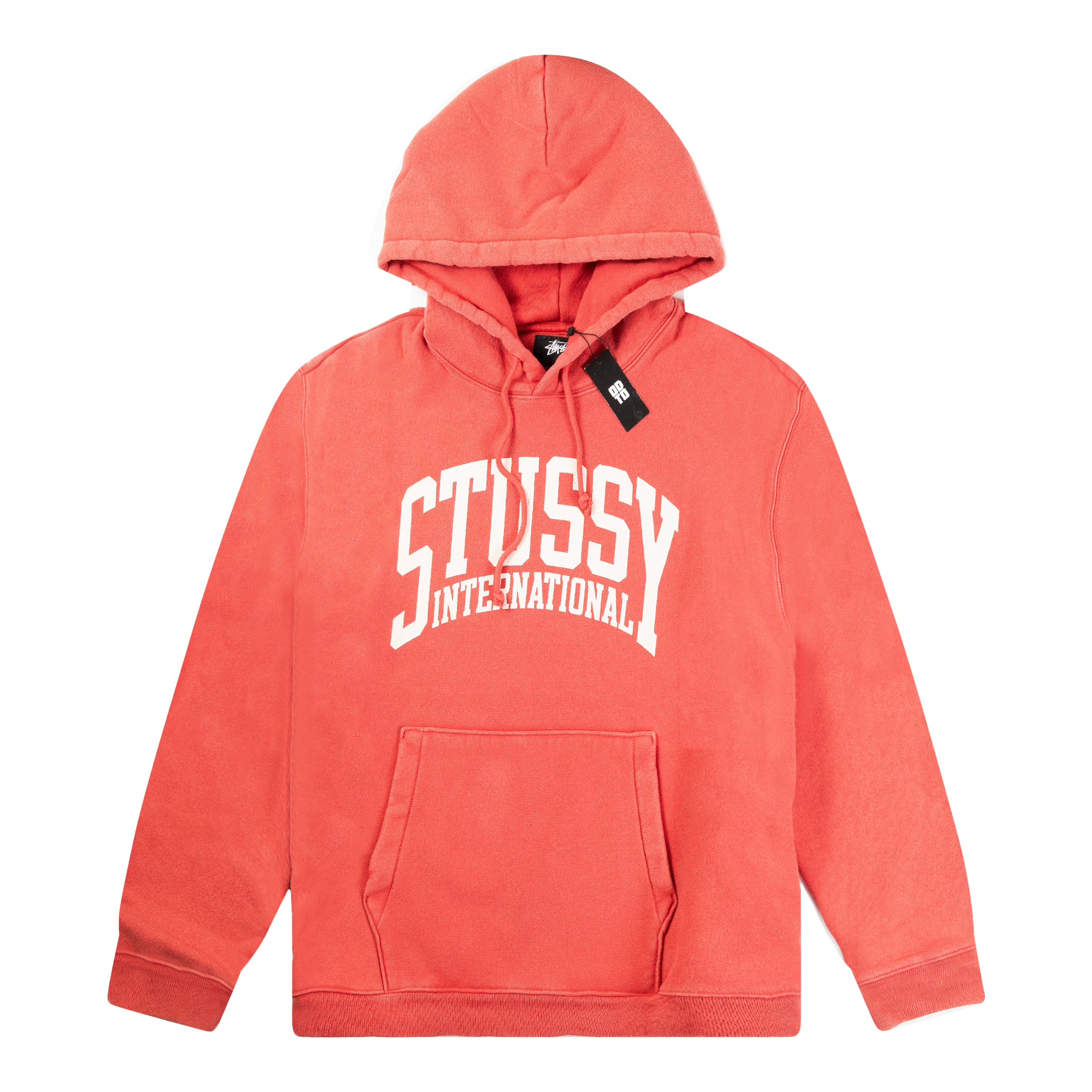 STUSSY INTERNATIONAL RELAXED HOODIE WASHED RED