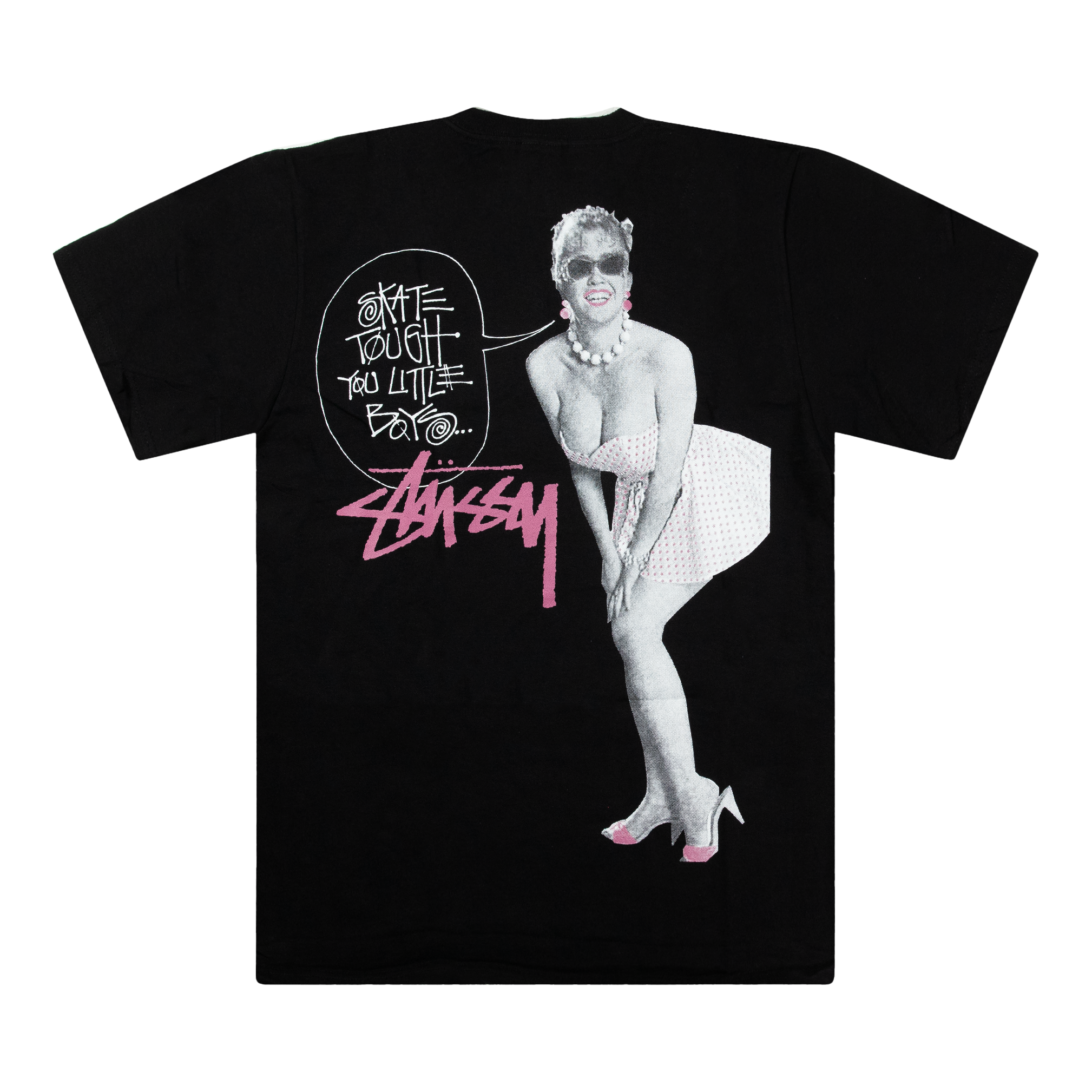 STUSSY SKATE TOUGH TEE BLACK