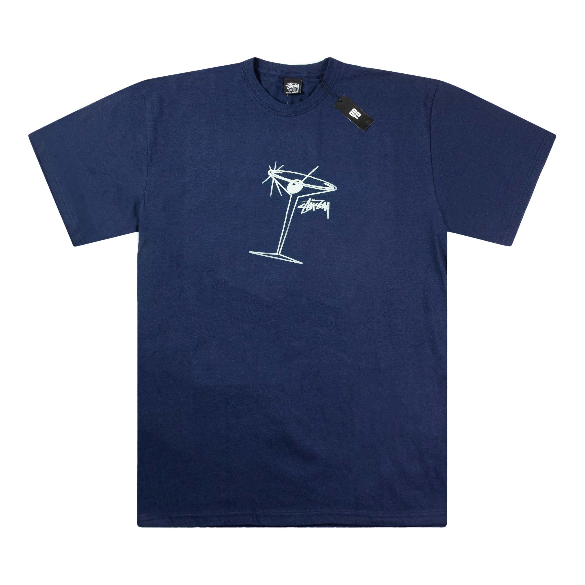 STUSSY MARTINI TEE NAVY