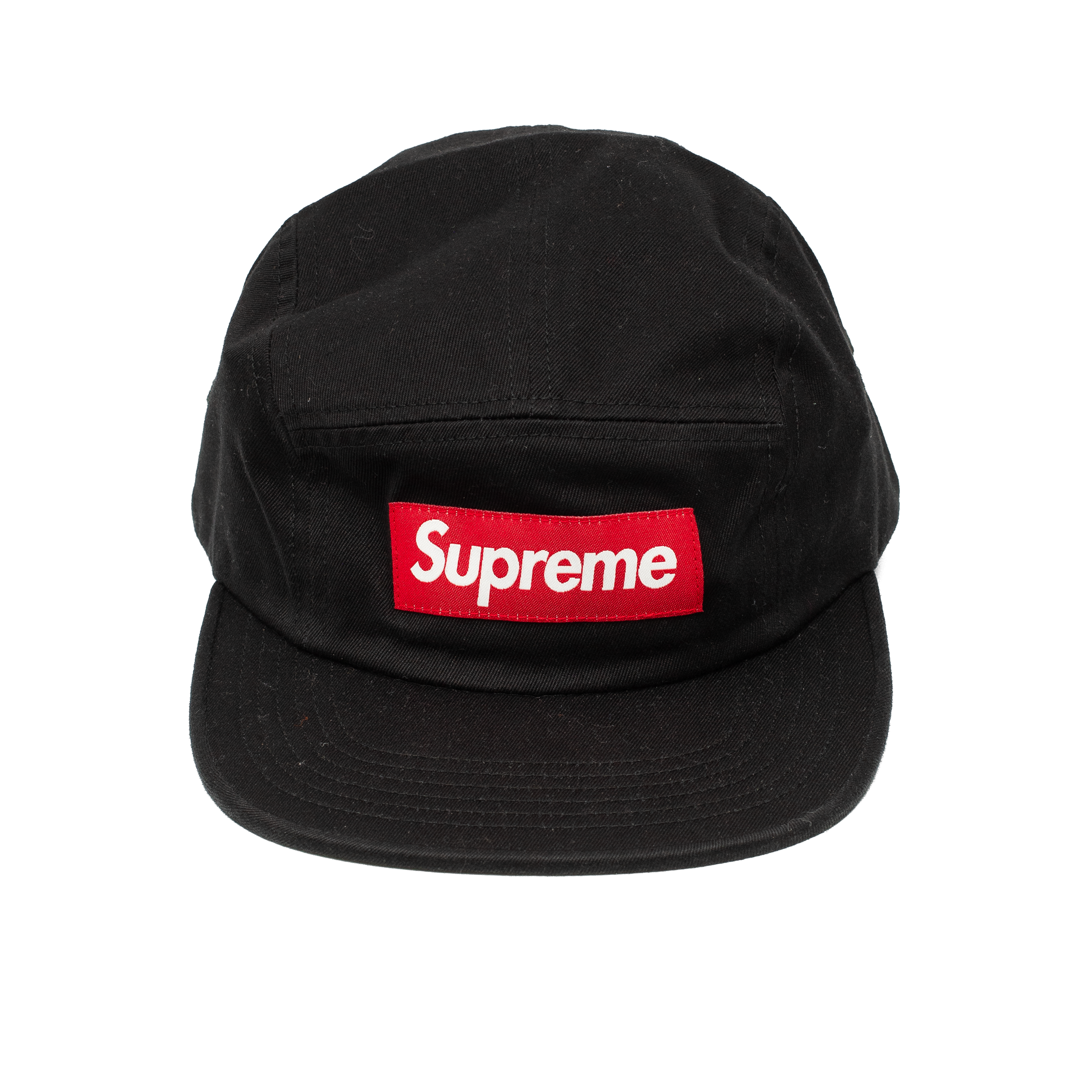SUPREME WASHED CHINO TWILL CAMP CAP BLACK (FW17)
