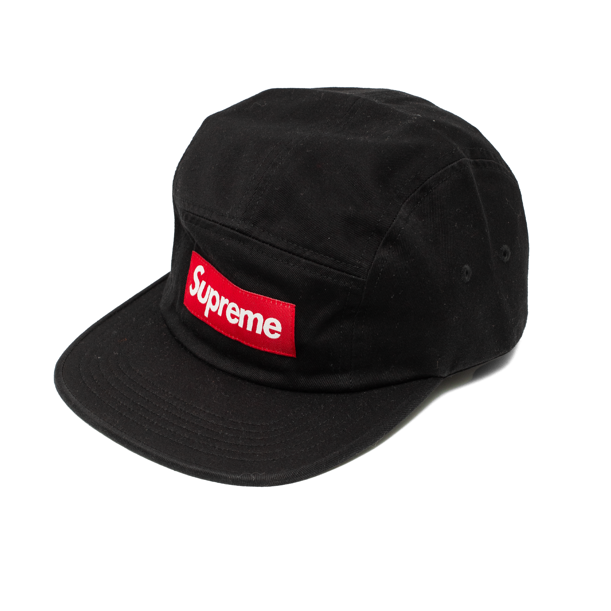 SUPREME WASHED CHINO TWILL CAMP CAP BLACK (FW17)