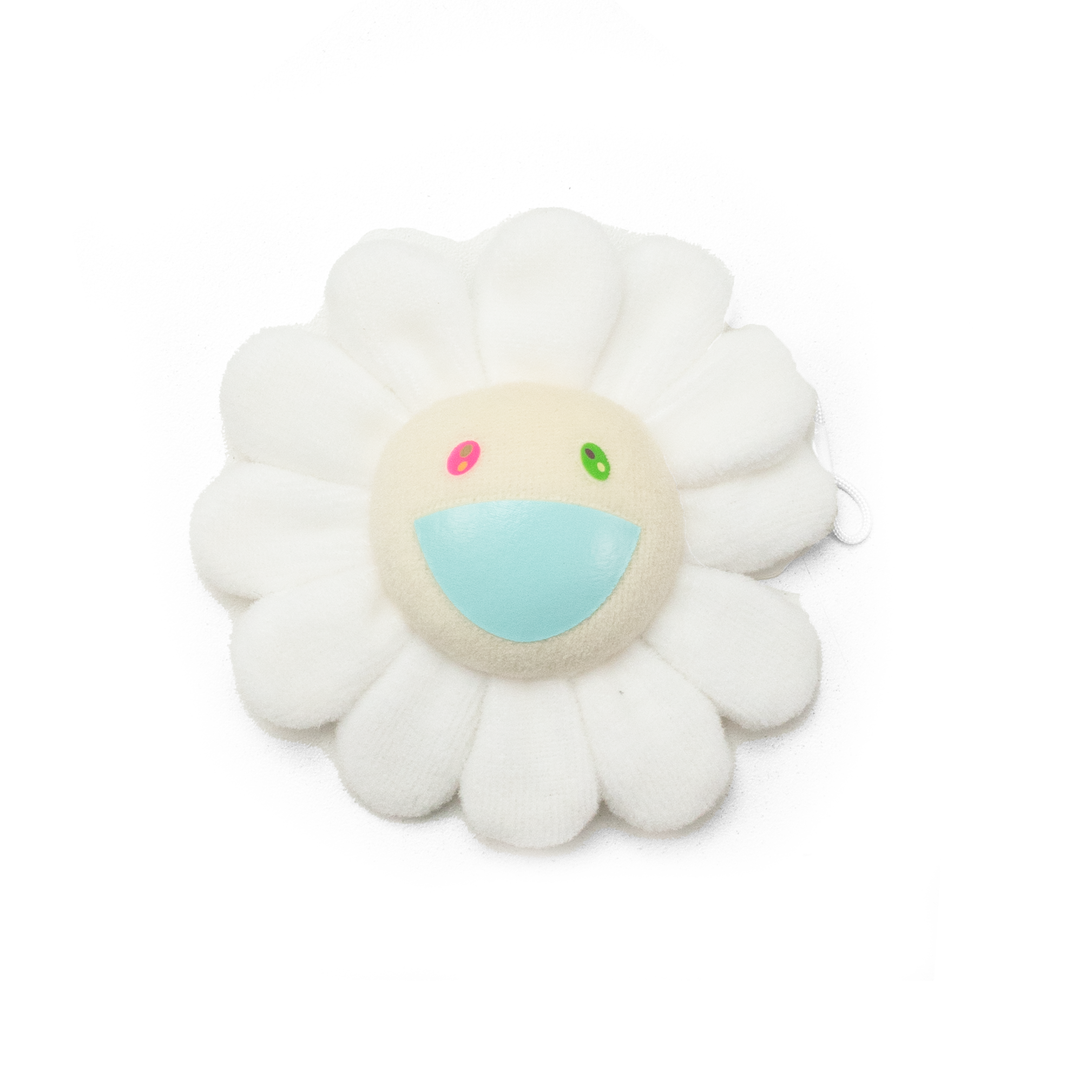 TAKASHI MURAKAMI FLOWER PLUSH PIN WHITE/WHITE