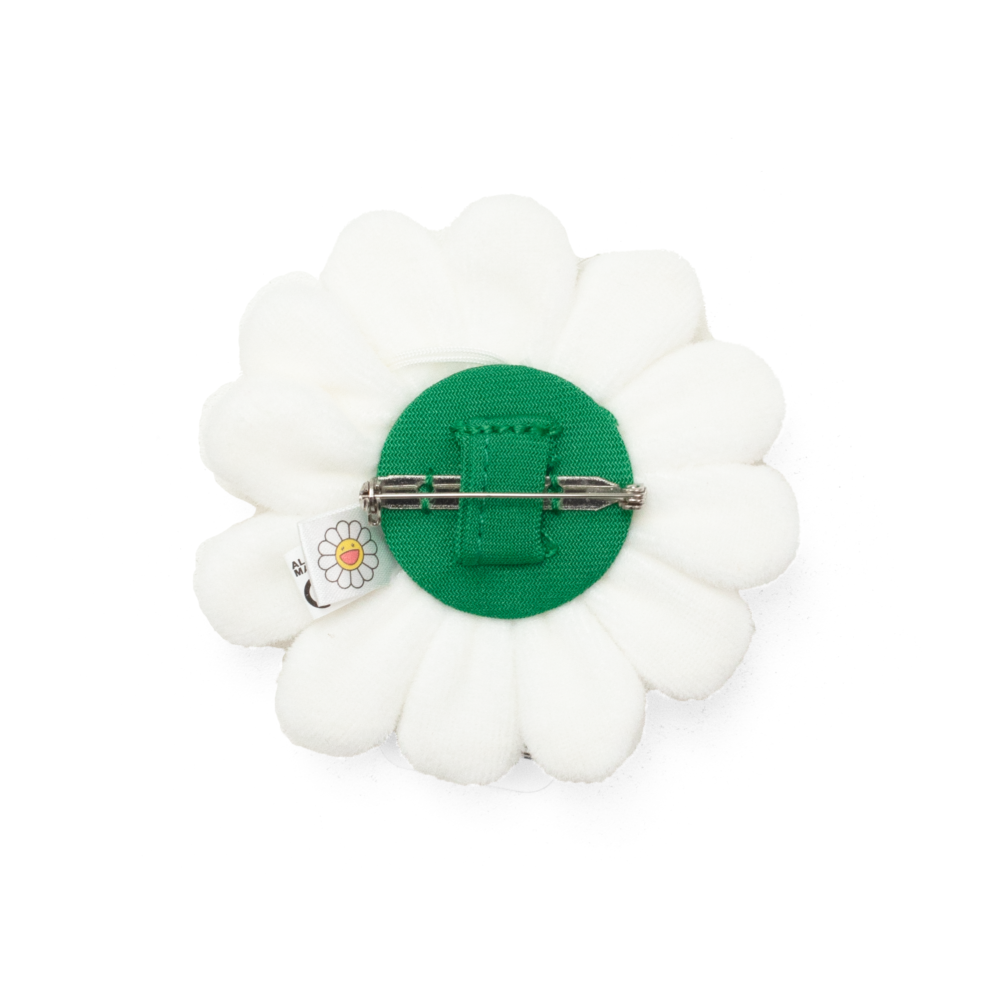 TAKASHI MURAKAMI FLOWER PLUSH PIN WHITE/WHITE