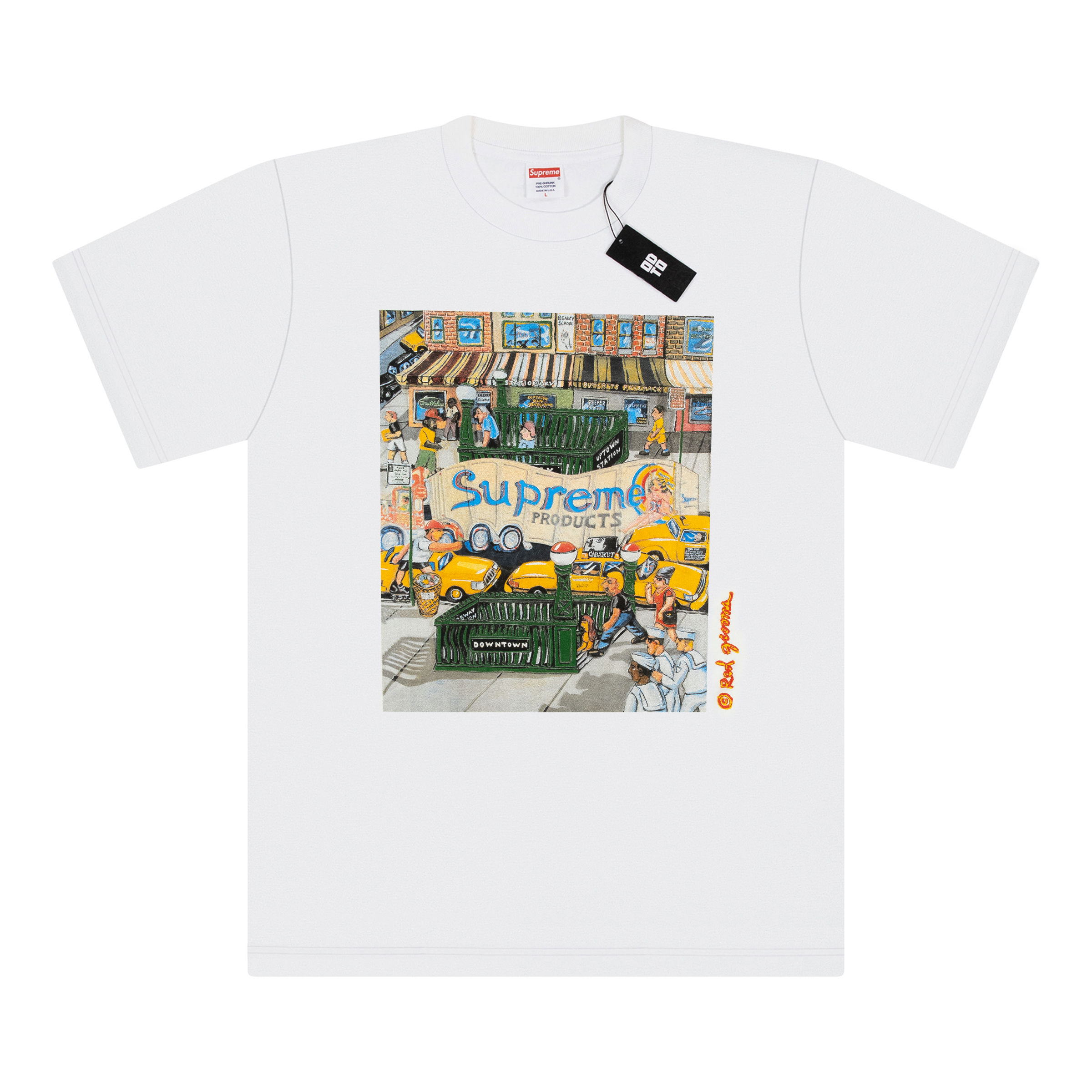 SUPREME MANHATTAN TEE WHITE