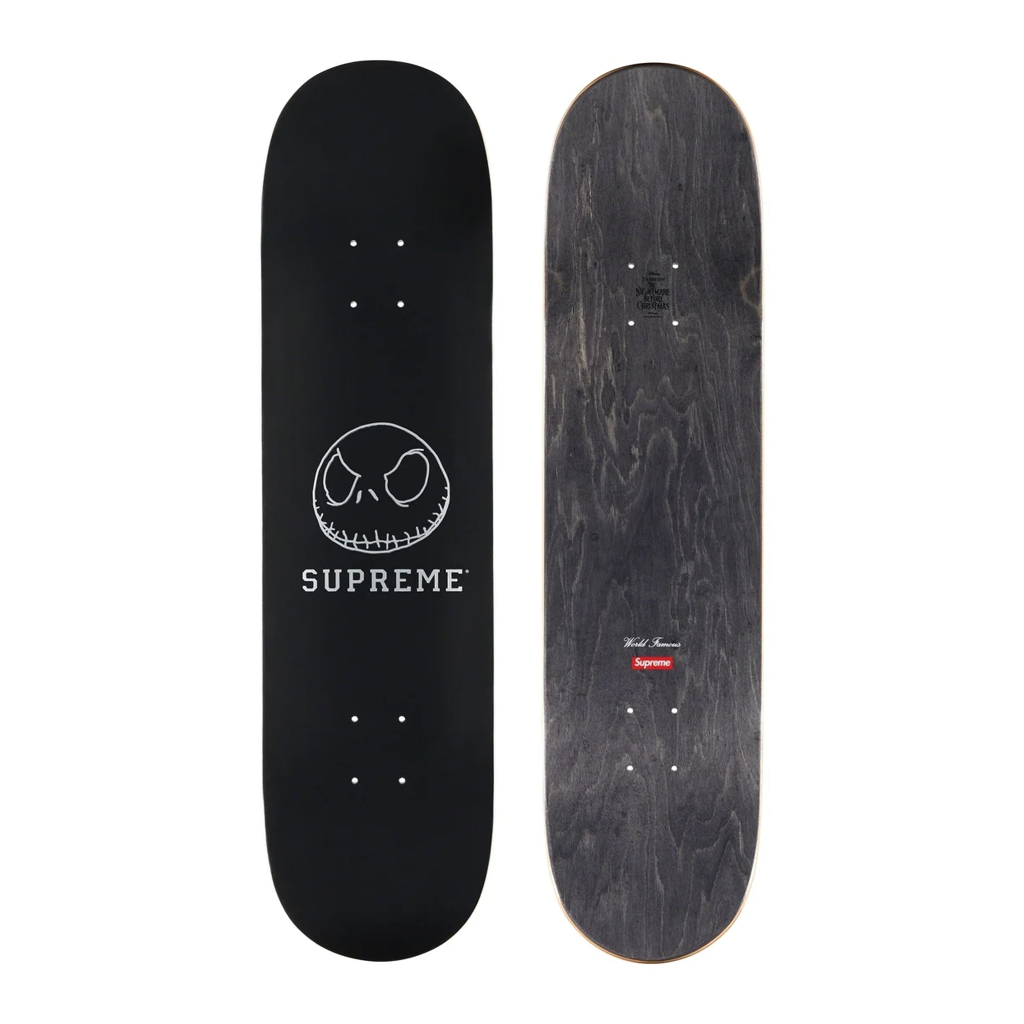Supreme Routed Box Logo Skateboard Deck Black