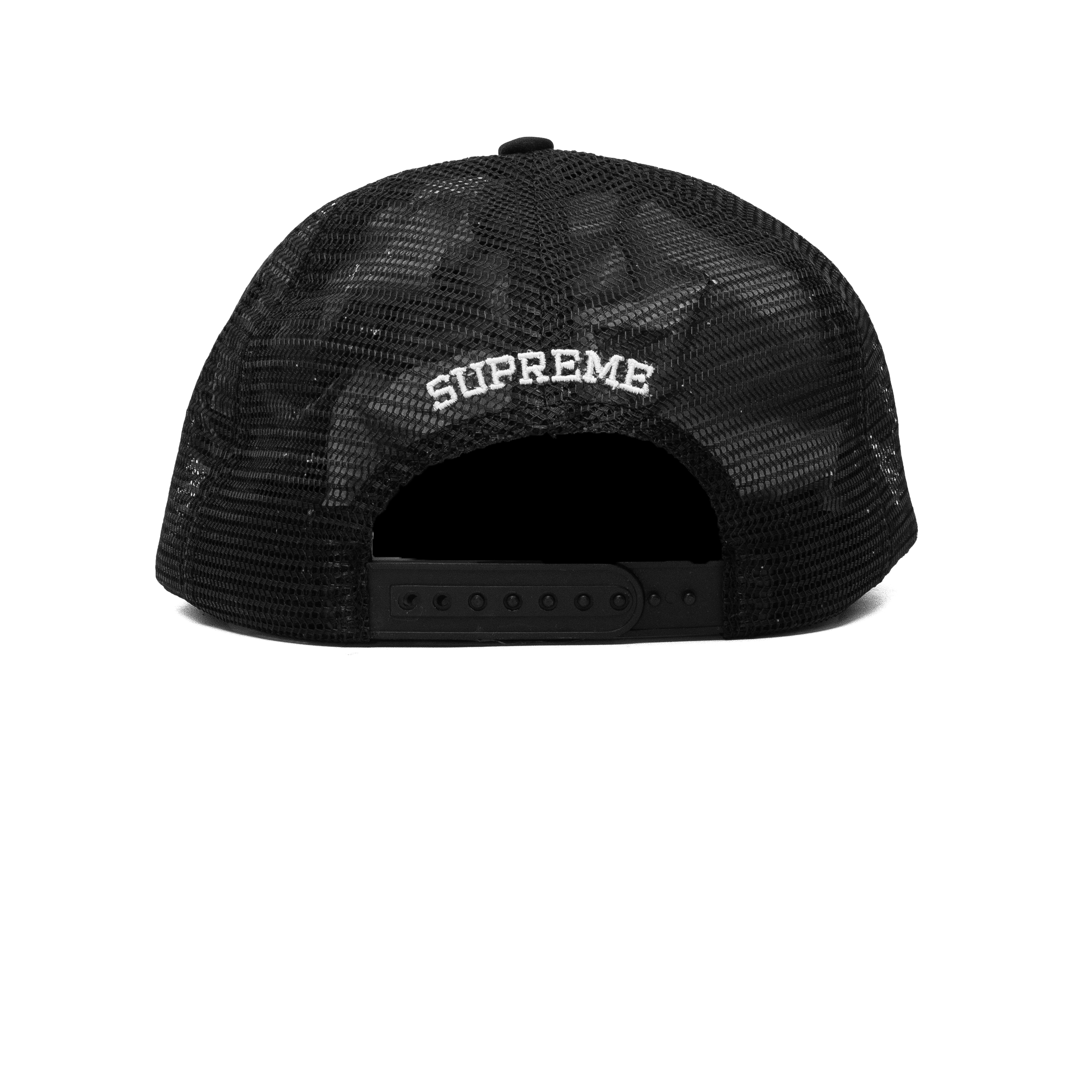 SUPREME GRADIENT MESH BACK 5-PANEL BLACK