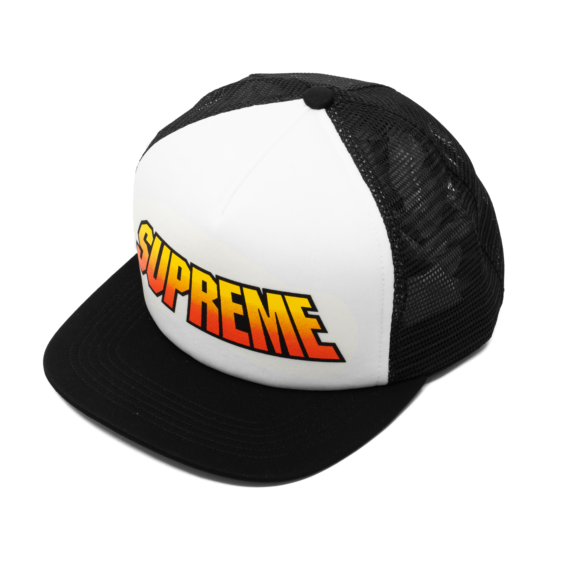 SUPREME GRADIENT MESH BACK 5-PANEL BLACK