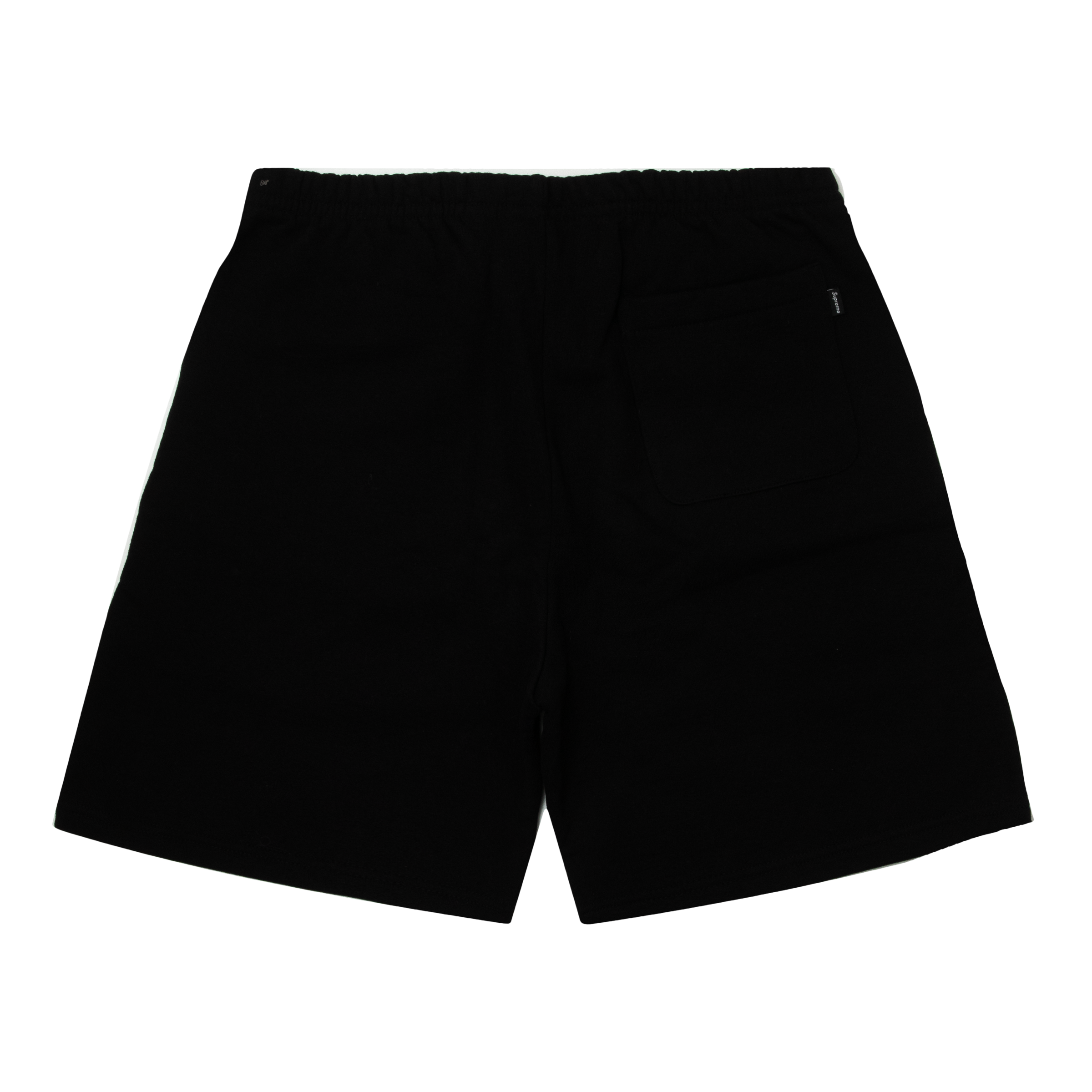 SUPREME LEG EMBROIDERY SWEAT SHORT BLACK