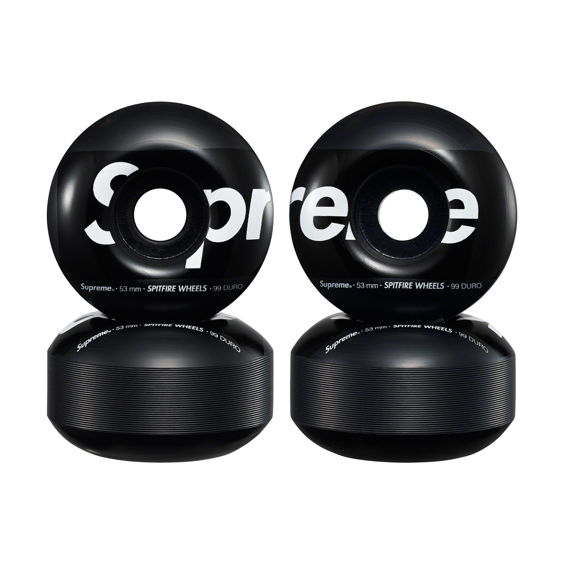 SUPREME SPITFIRE SHOP WHEELS BLACK