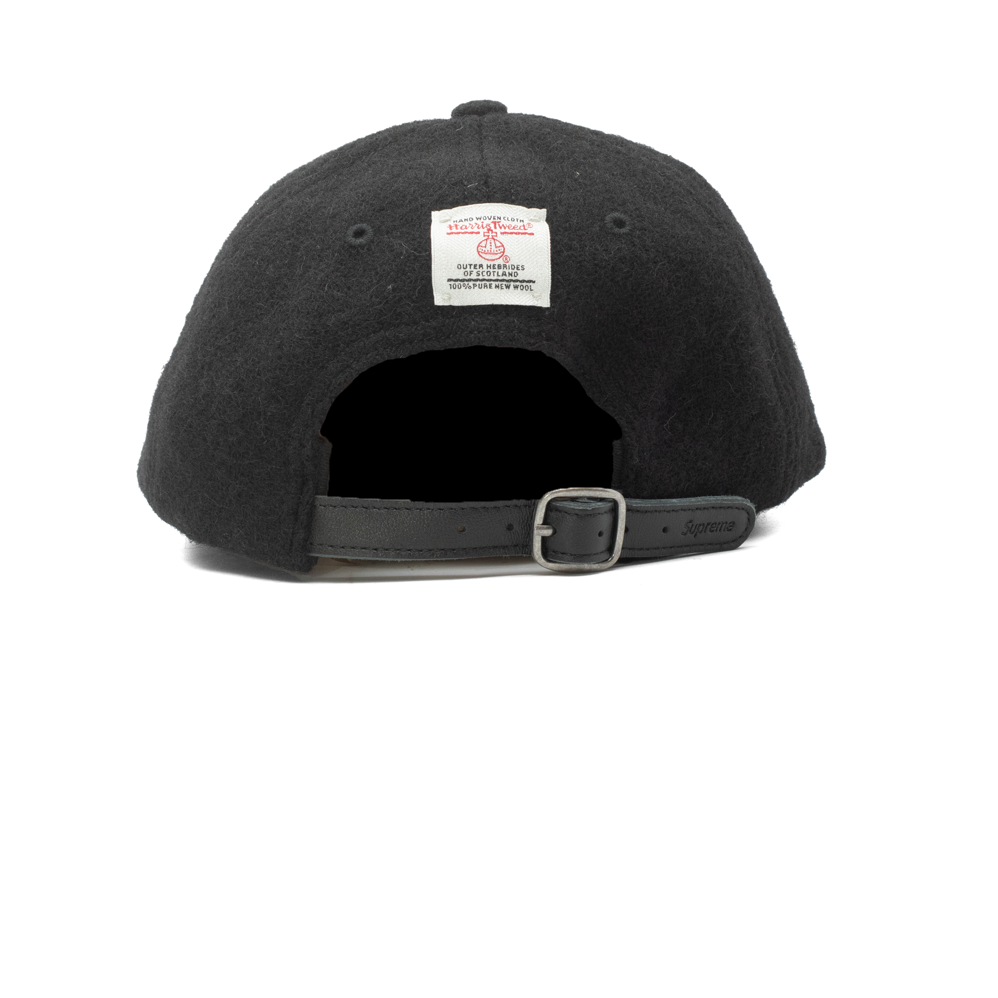 SUPREME HARRIS TWEED 6-PANEL BLACK