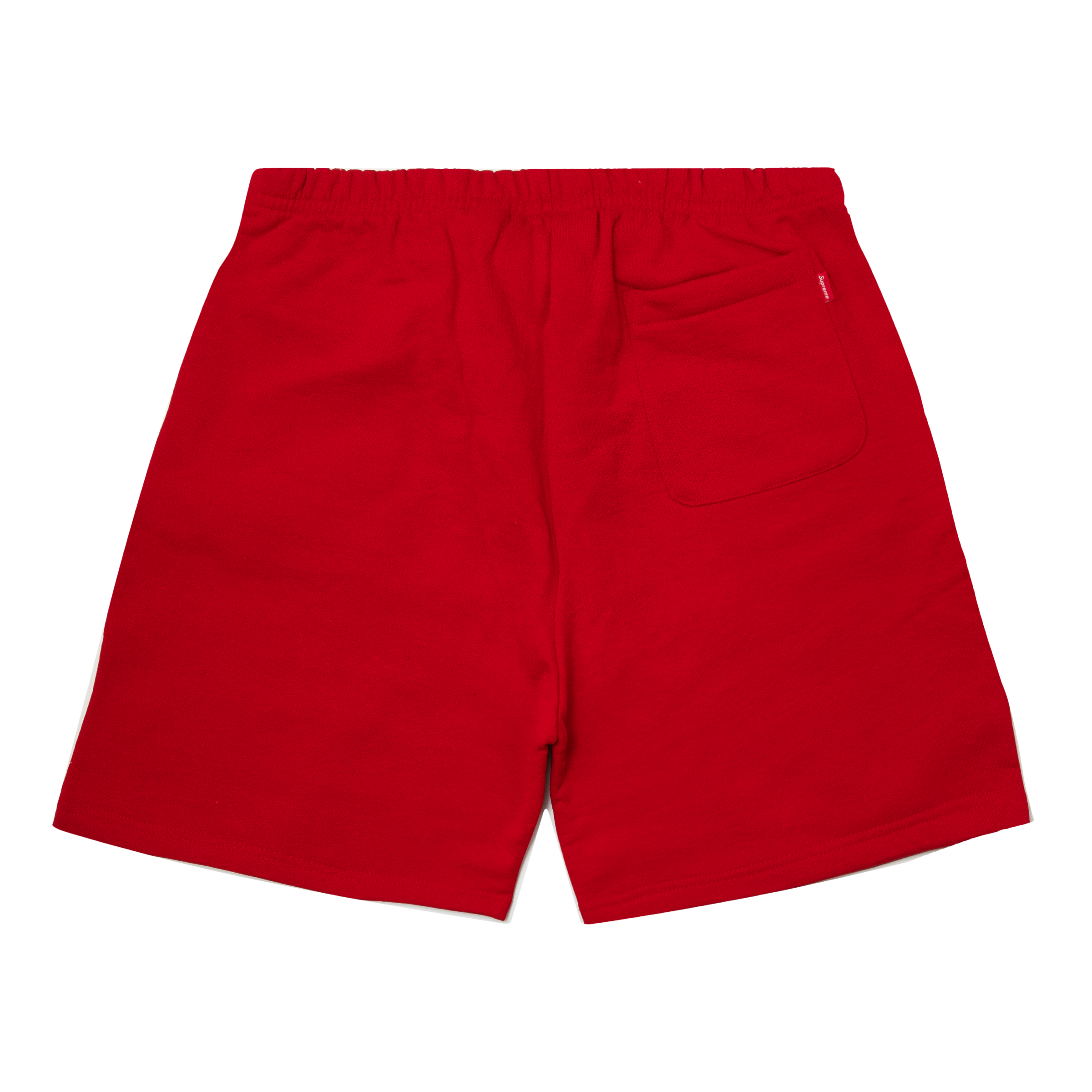 SUPREME LEG EMBROIDERY SWEAT SHORT RED