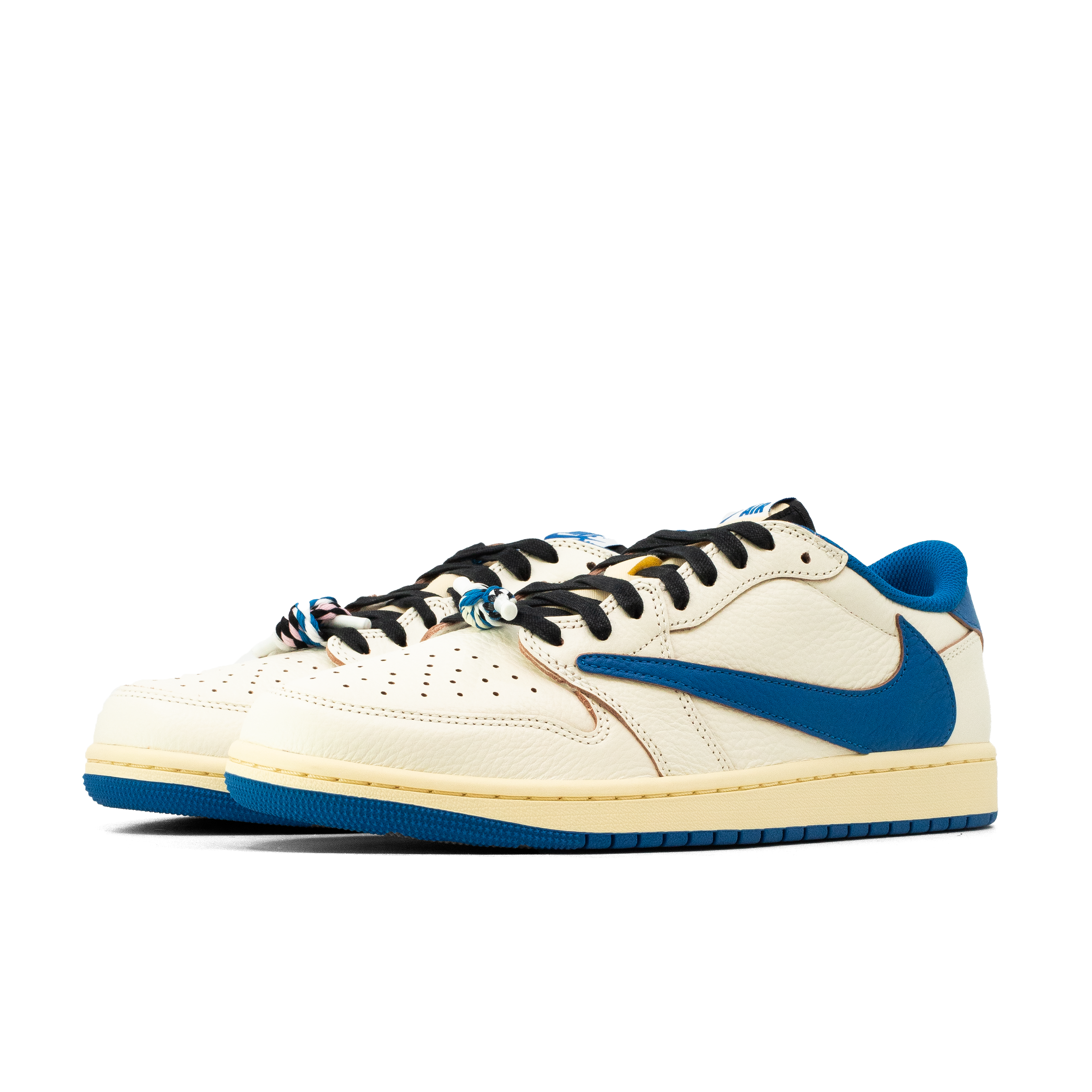 AIR JORDAN 1 LOW TRAVIS SCOTT FRAGMENT SAIL MILITARY BLUE