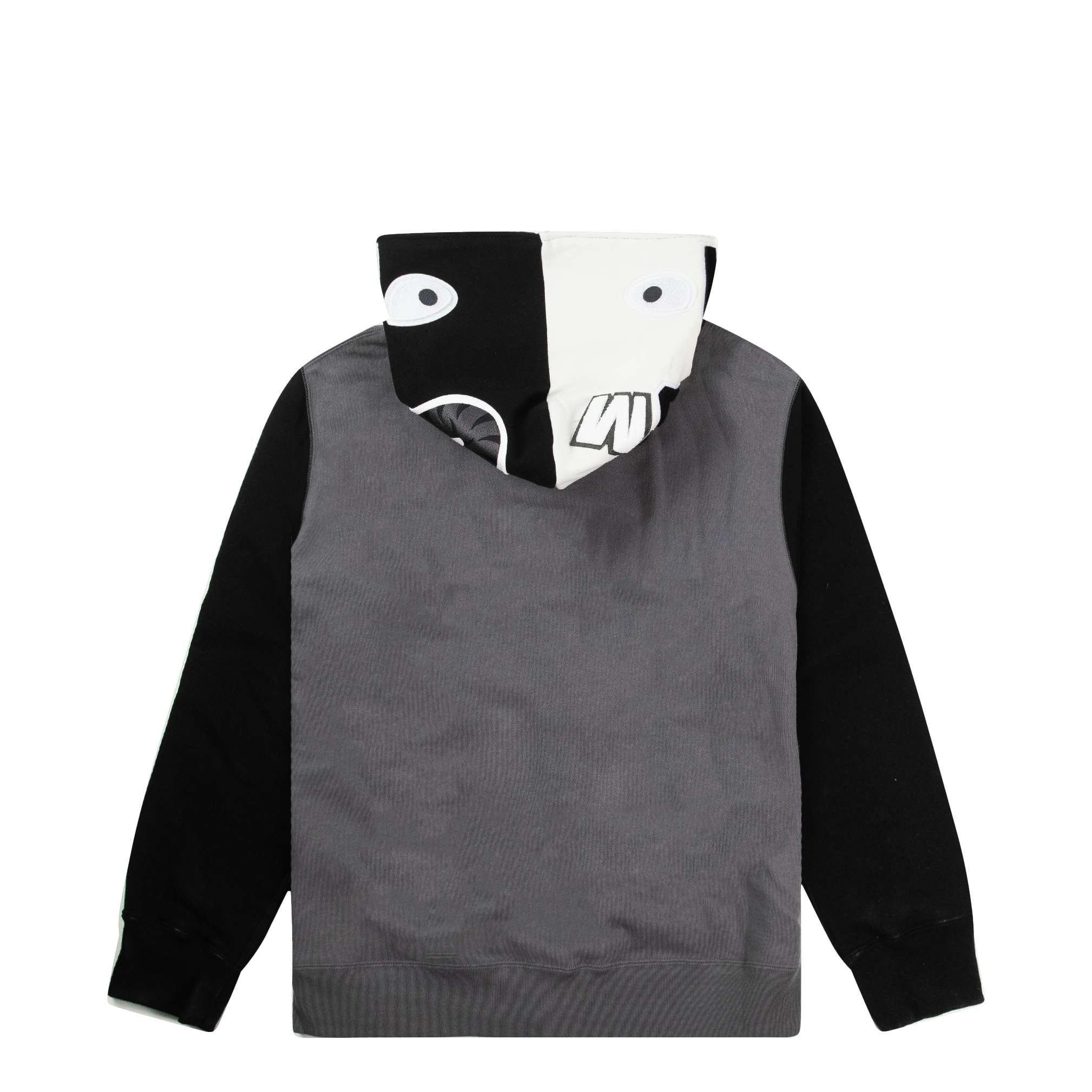 BAPE 1ST FULL ZIP SHARK HOODIE BLACK & GREY