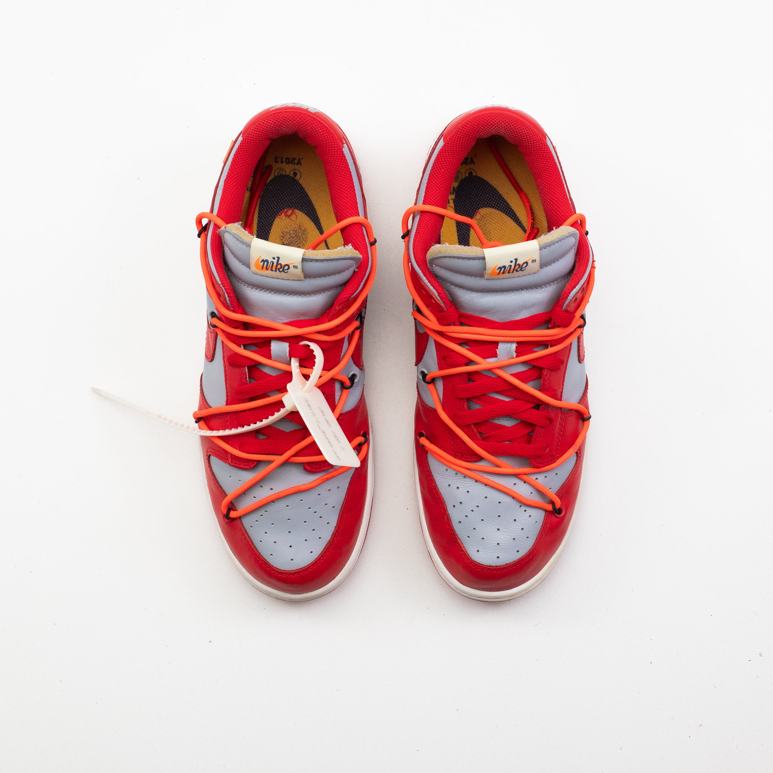 NIKE DUNK LOW OFF-WHITE UNIVERSITY RED [USED - SIZE 10]