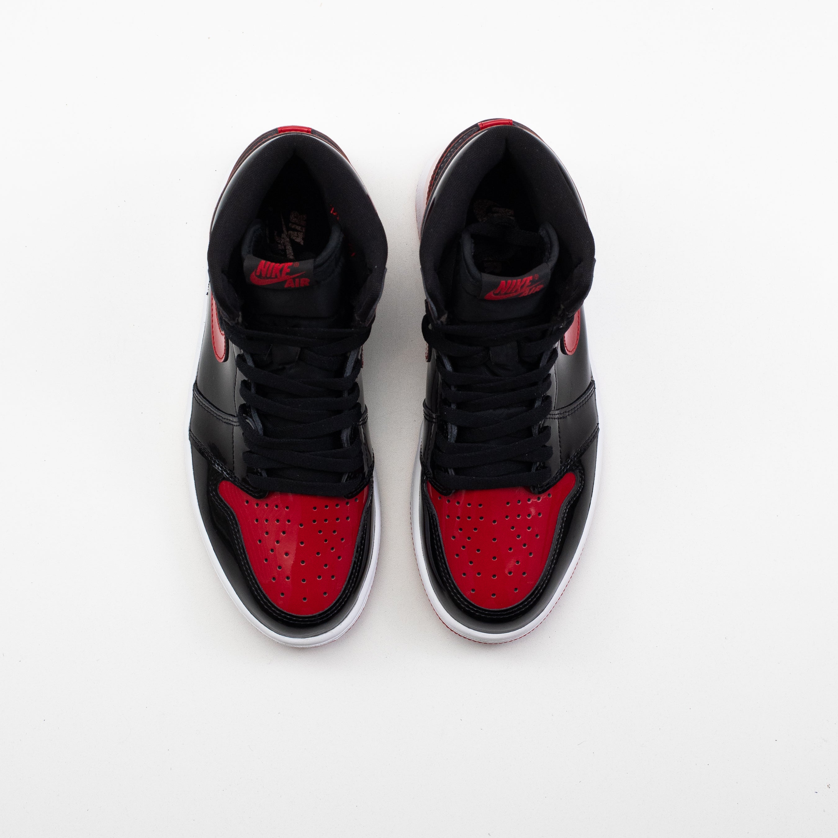 AIR JORDAN 1 HIGH PATENT BRED [USED - SIZE 8]