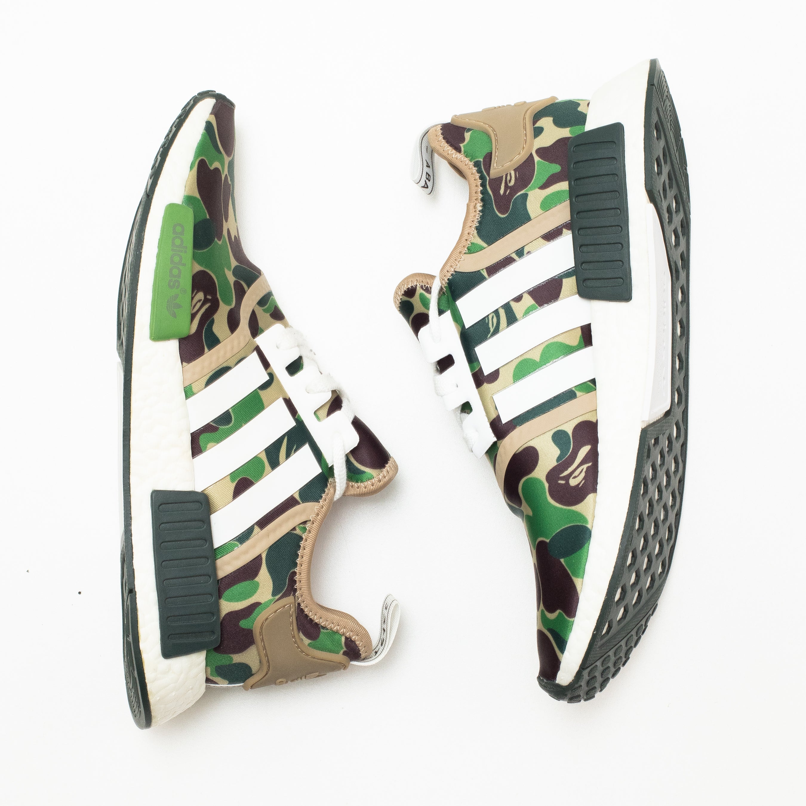 ADIDAS NMD R1 BAPE OLIVE CAMO [FLAWED - SIZE 9.5]