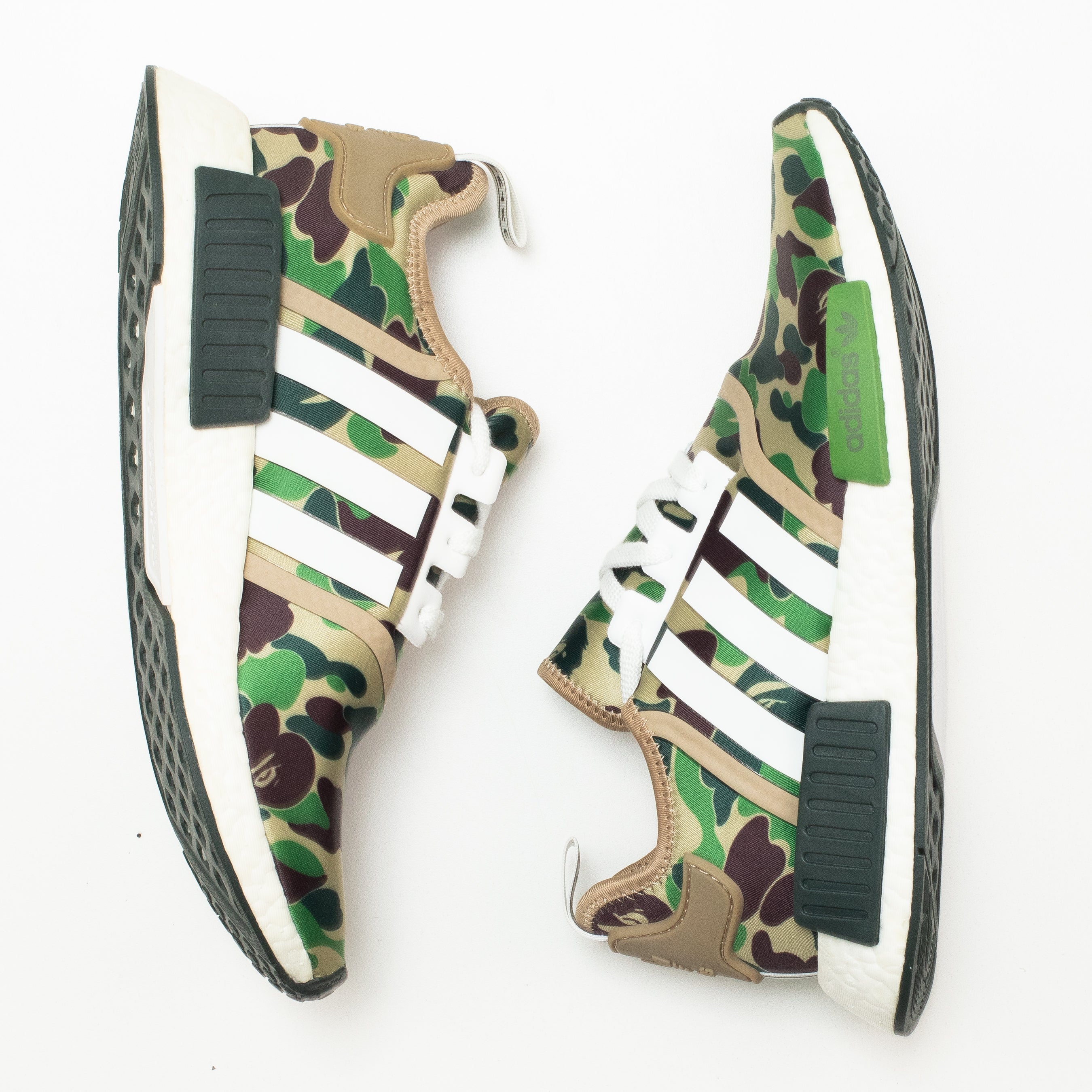 ADIDAS NMD R1 BAPE OLIVE CAMO [FLAWED - SIZE 9.5]