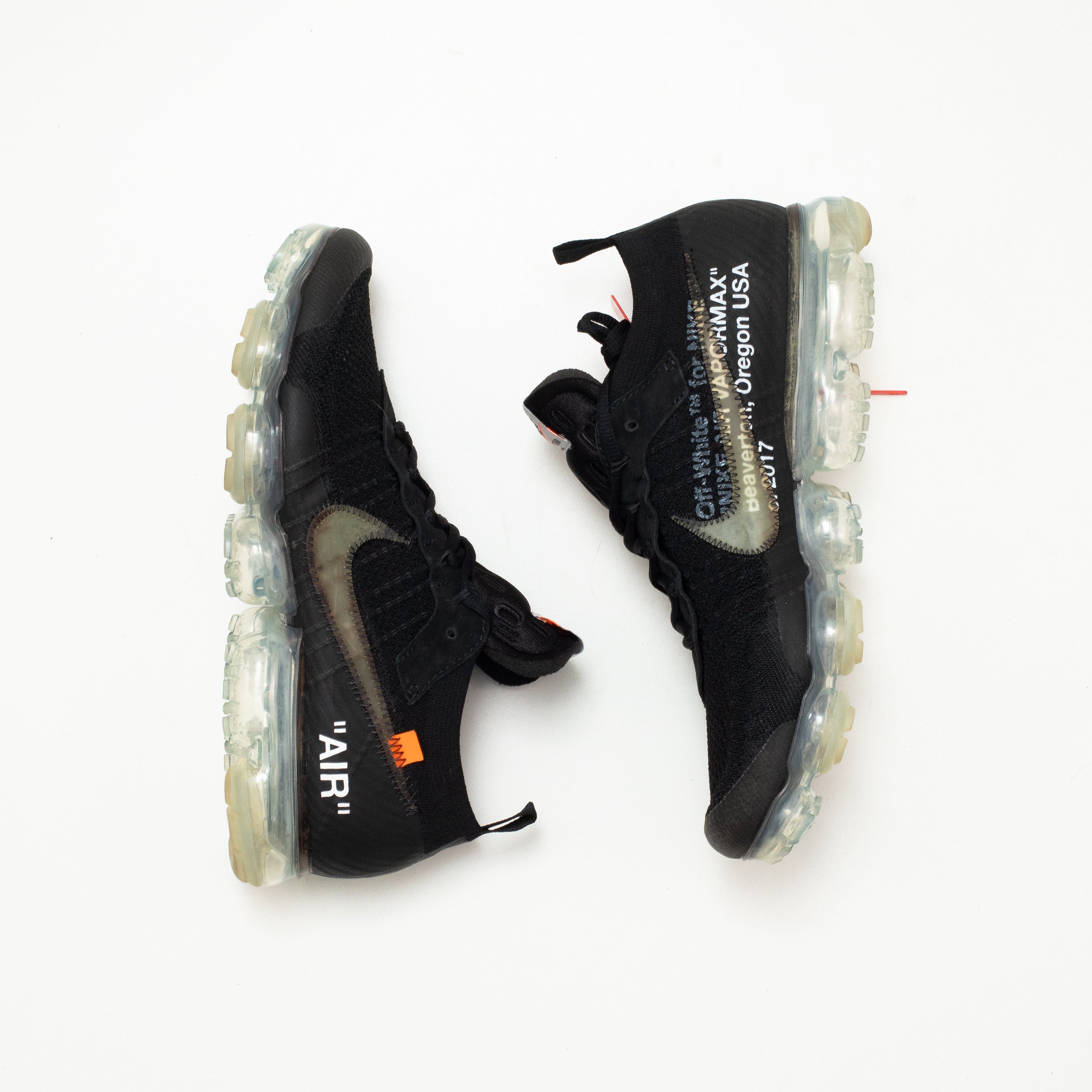 NIKE AIR VAPORMAX OFF WHITE BLACK [USED - SIZE 10]