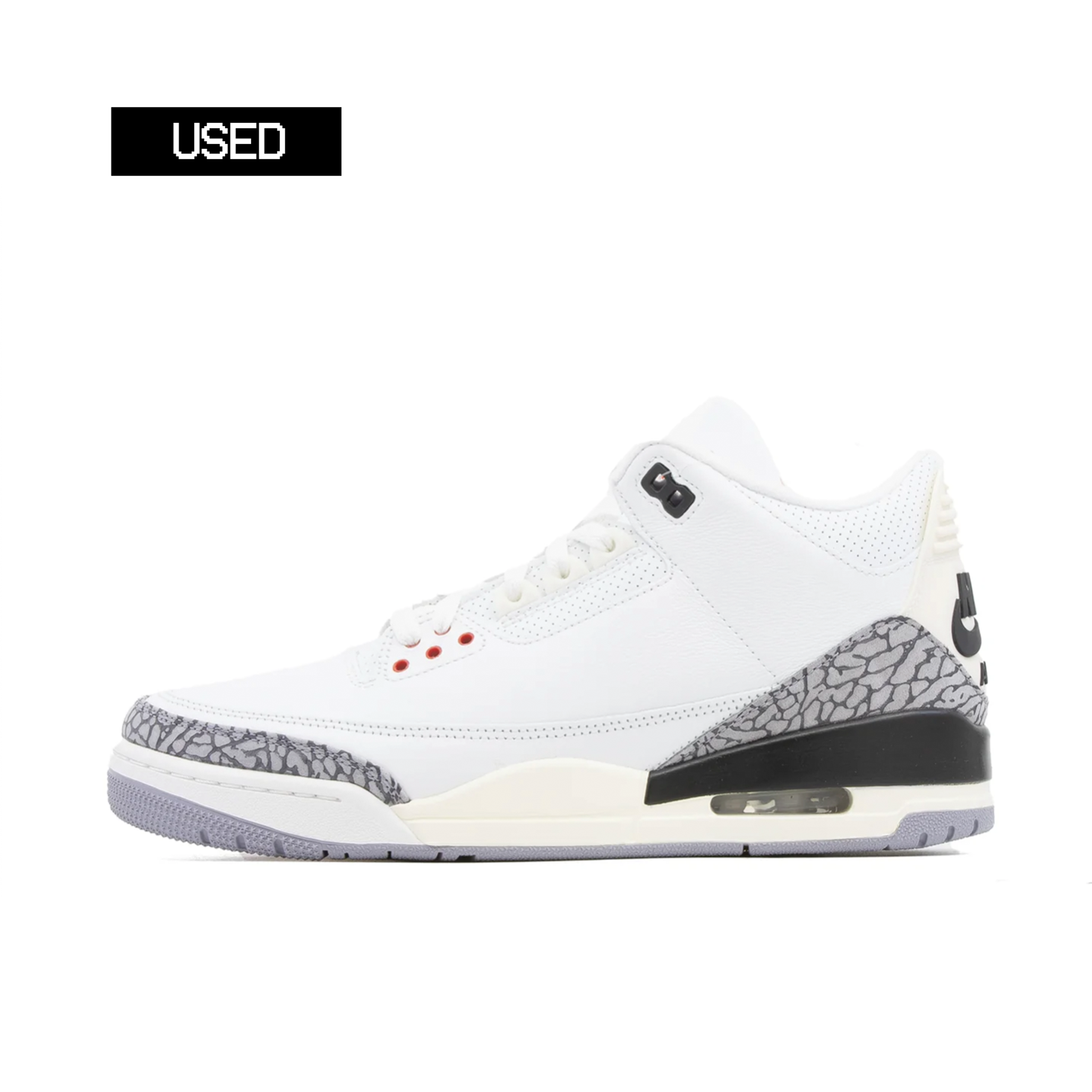 AIR JORDAN 3 WHITE CEMENT REIMAGINED [USED - SIZE 10]