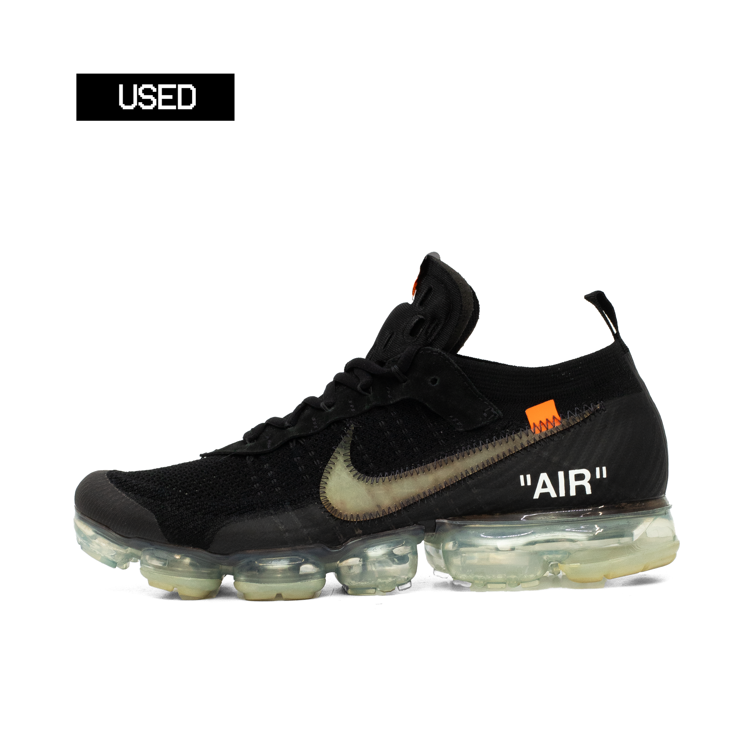 NIKE AIR VAPORMAX OFF WHITE BLACK [USED - SIZE 10]