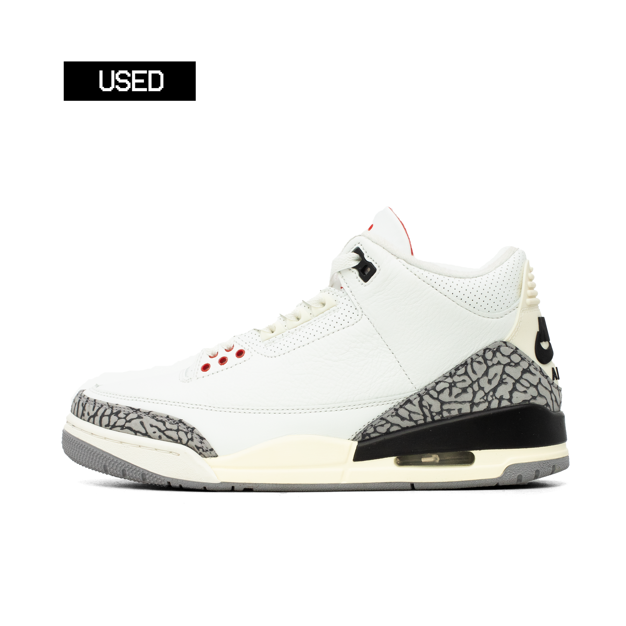 AIR JORDAN 3 WHITE CEMENT REIMAGINED [USED - SIZE 8.5]