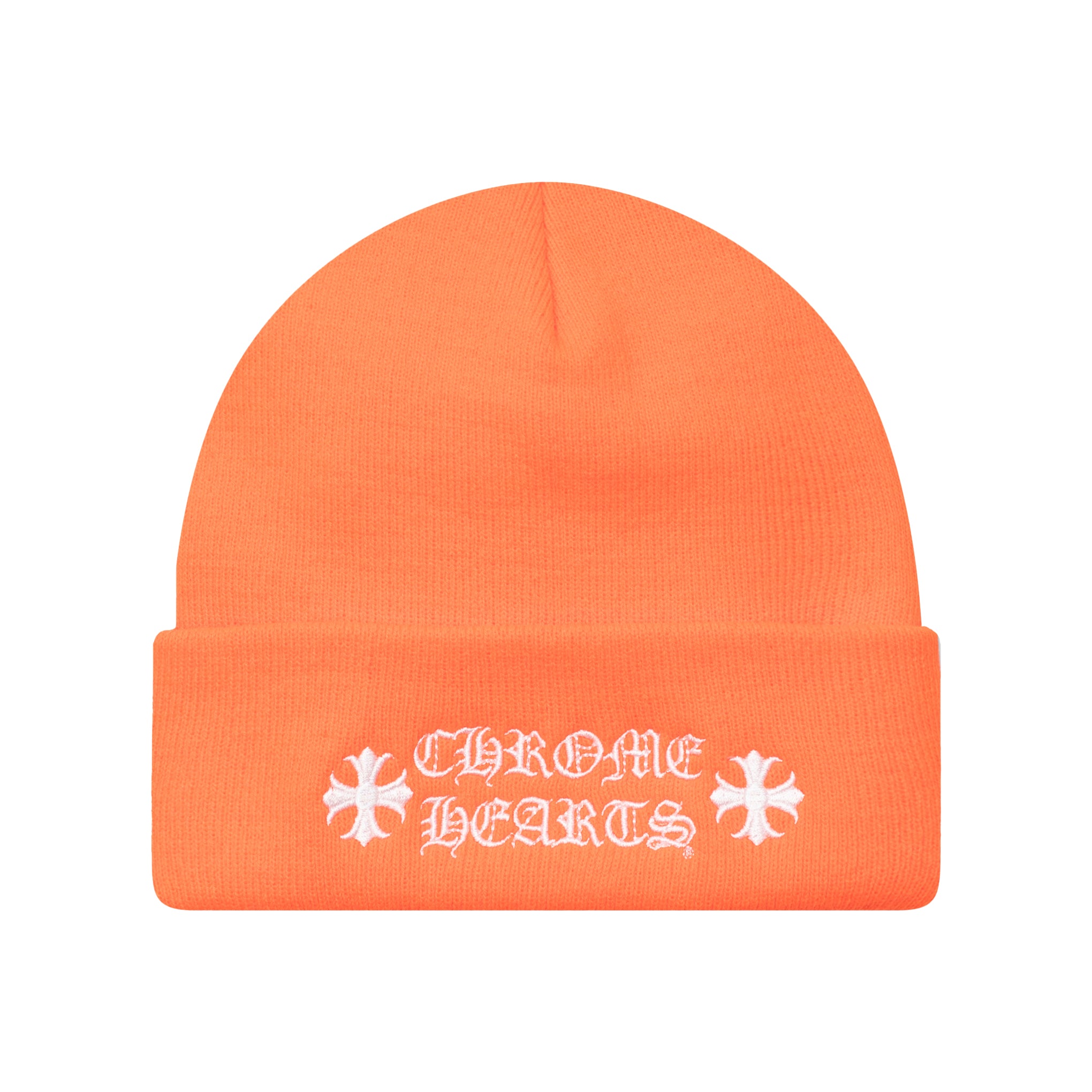 Chrome Hearts 徽标毛线帽 橙色